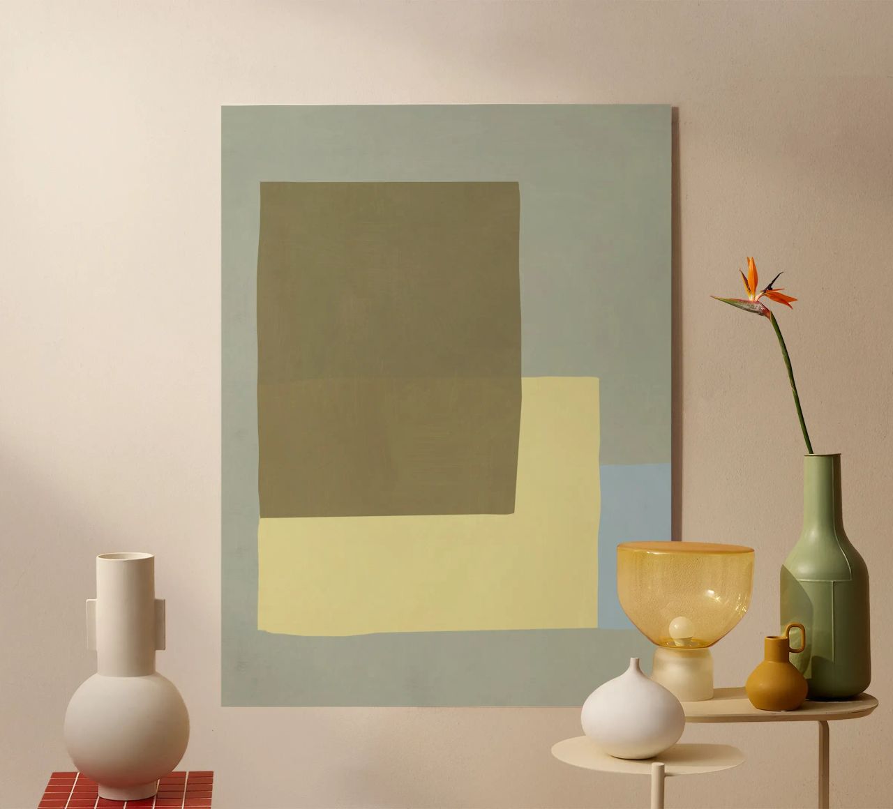 Sovrapposizione di colori design minimale 03 plexiglass da Little Dean