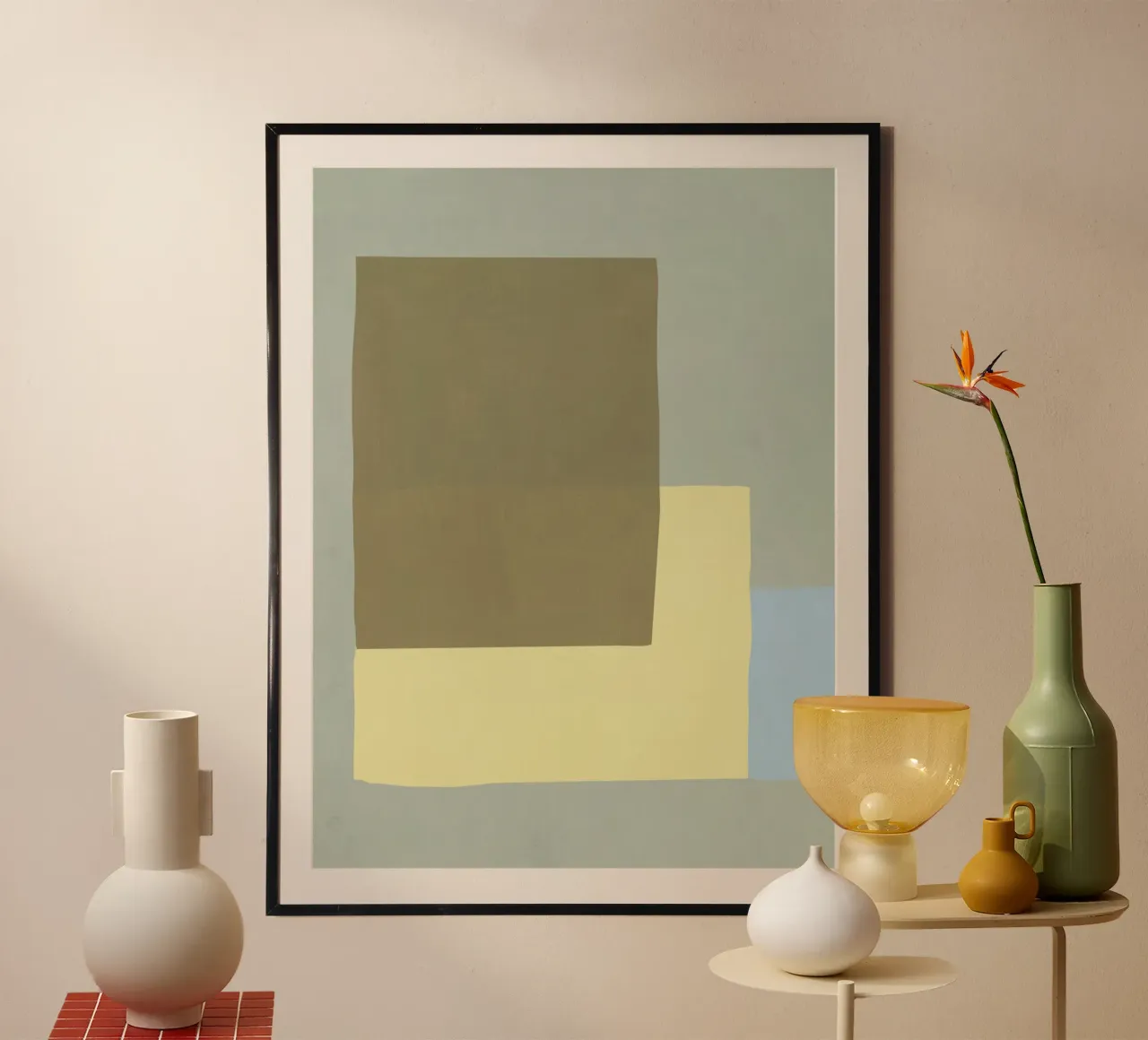 Sovrapposizione di colori design minimale 03 poster da Little Dean