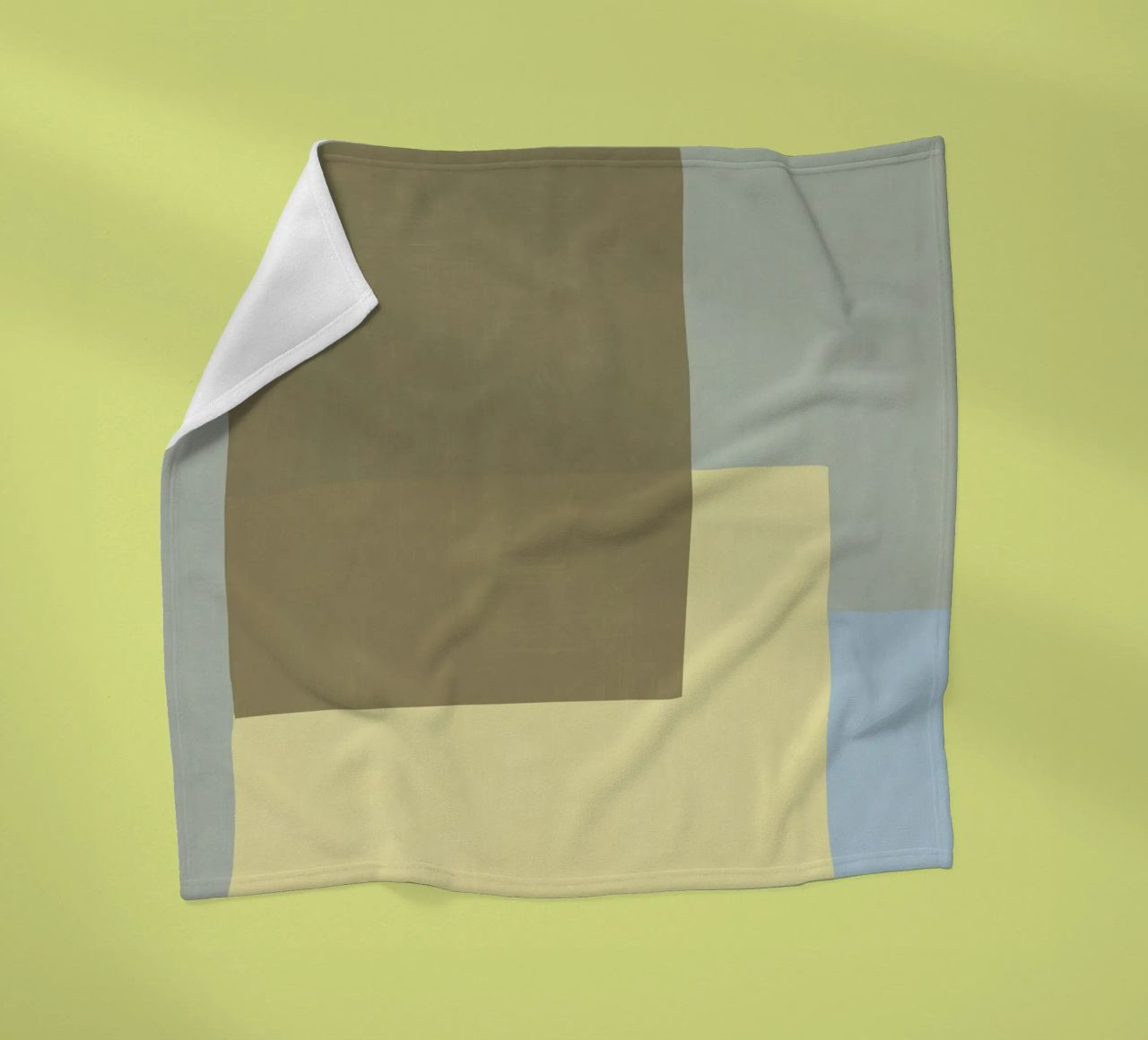 Sovrapposizione di colori design minimale 03 coperta in pile da Little Dean