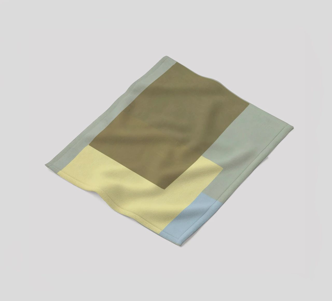 Sovrapposizione di colori design minimale 03 coperta in pile da Little Dean