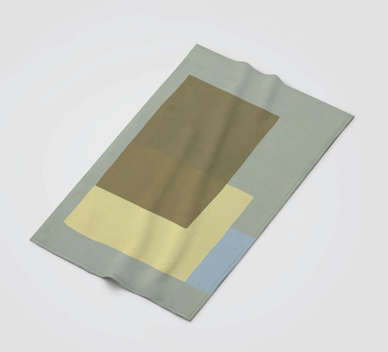 Sovrapposizione di colori design minimale 03 coperta in pile da Little Dean
