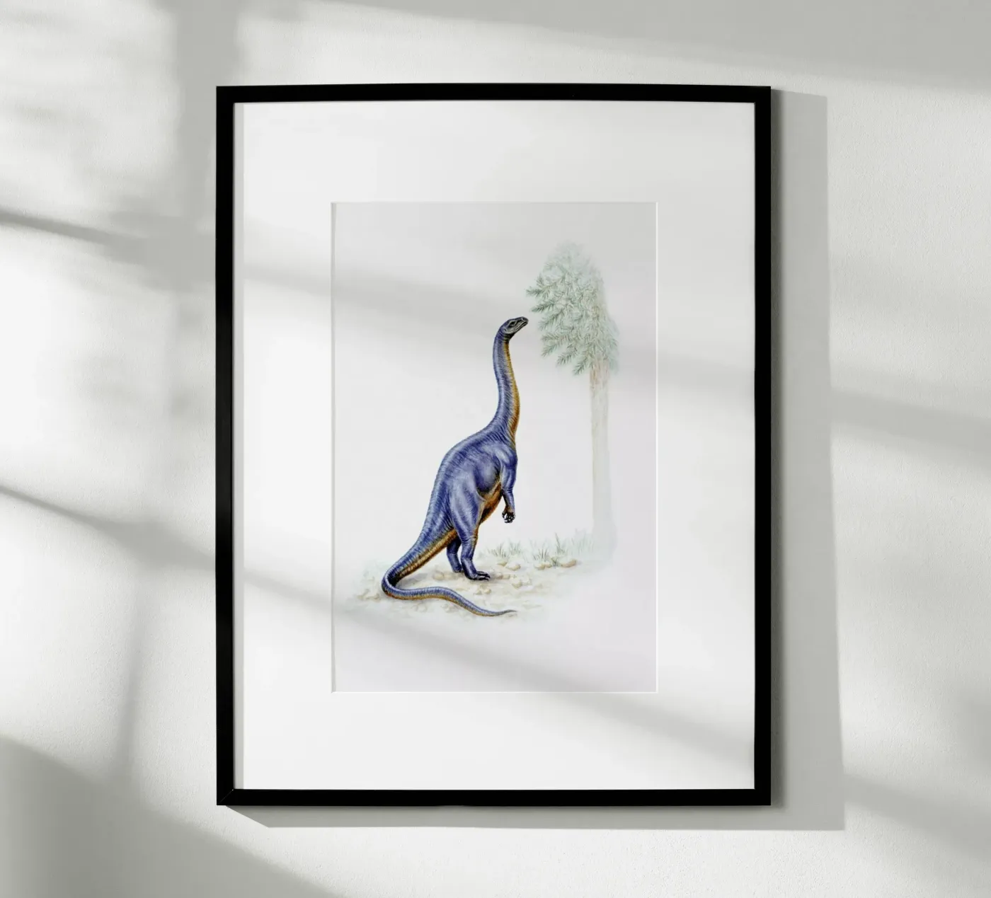 Dinosaur Dinner Time poster by Flora & Fauna