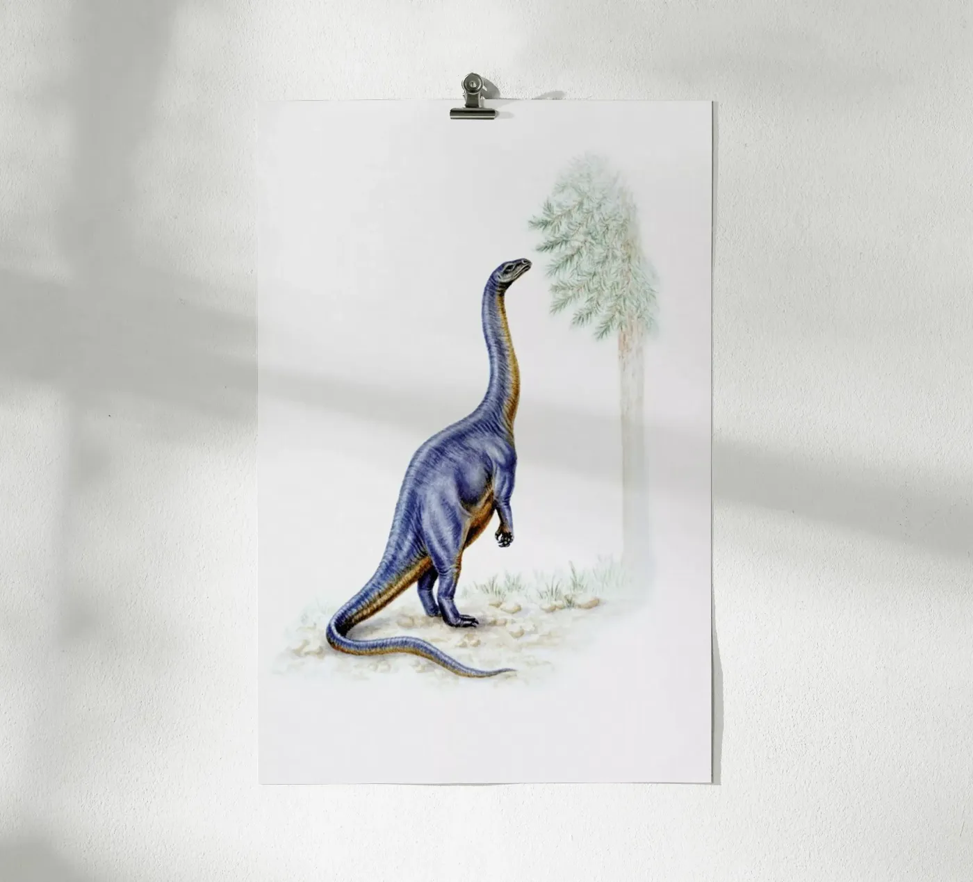 Dinosaur Dinner Time poster by Flora & Fauna