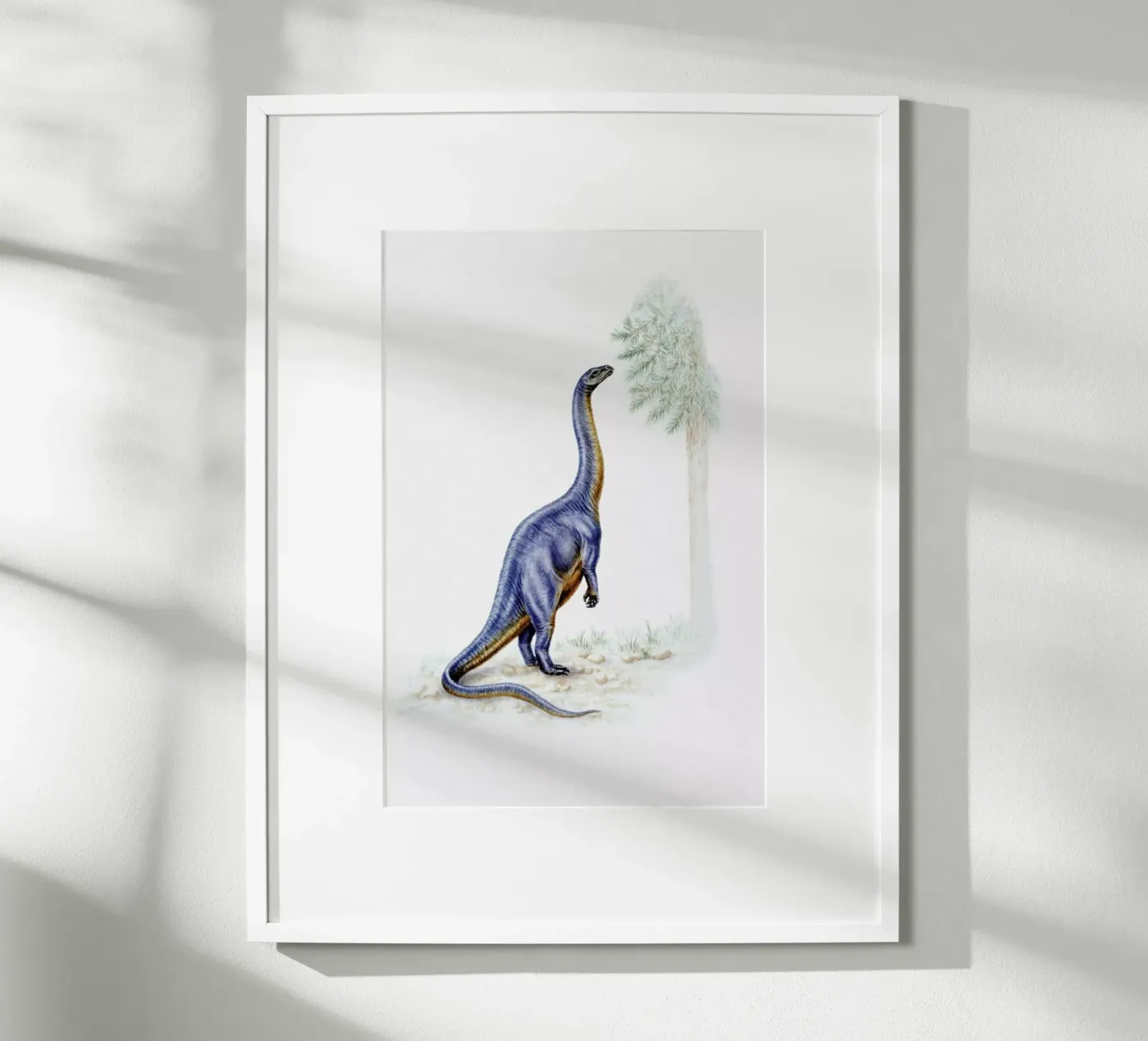 Dinosaur Dinner Time poster by Flora & Fauna