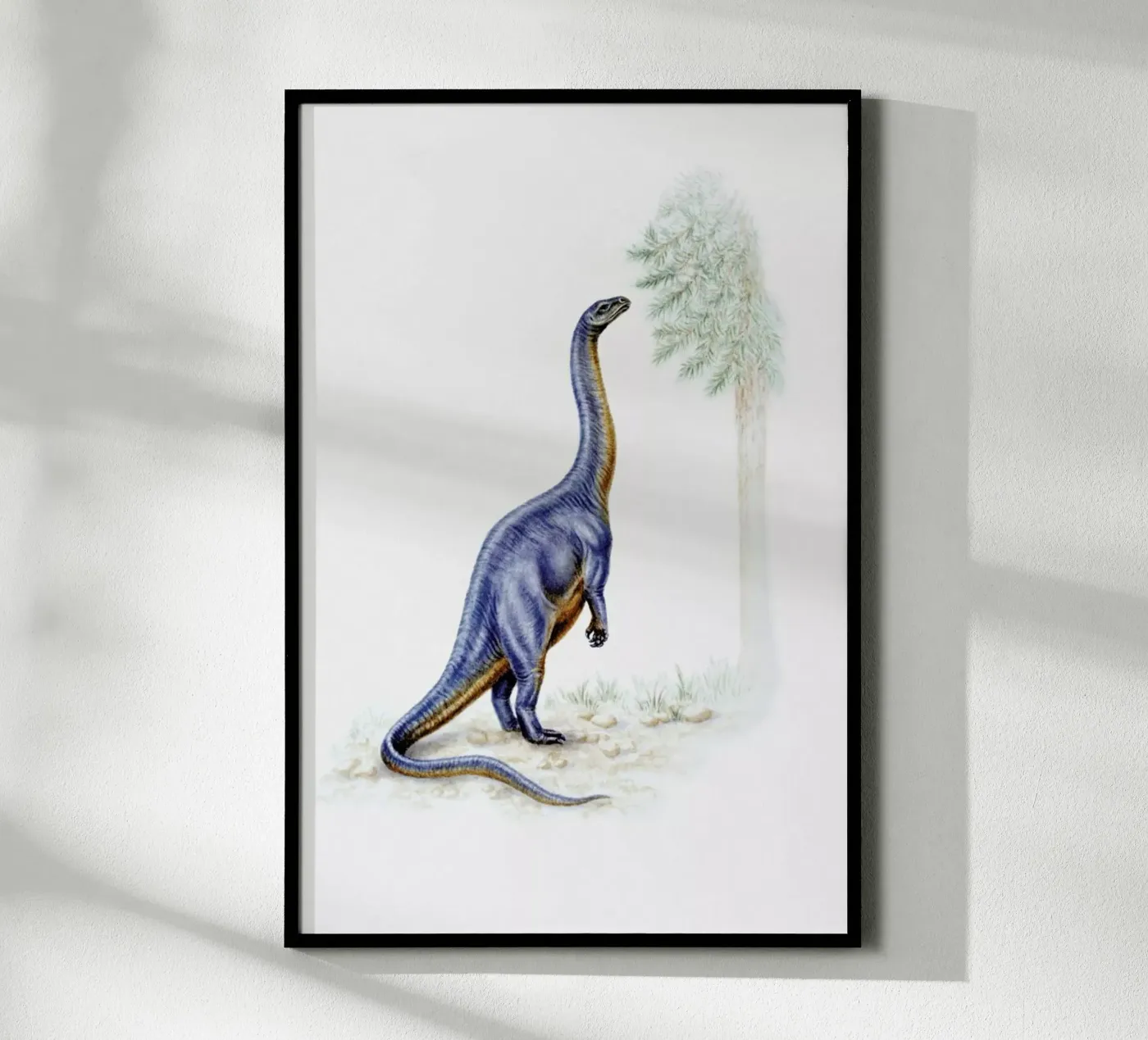 Dinosaur Dinner Time poster by Flora & Fauna