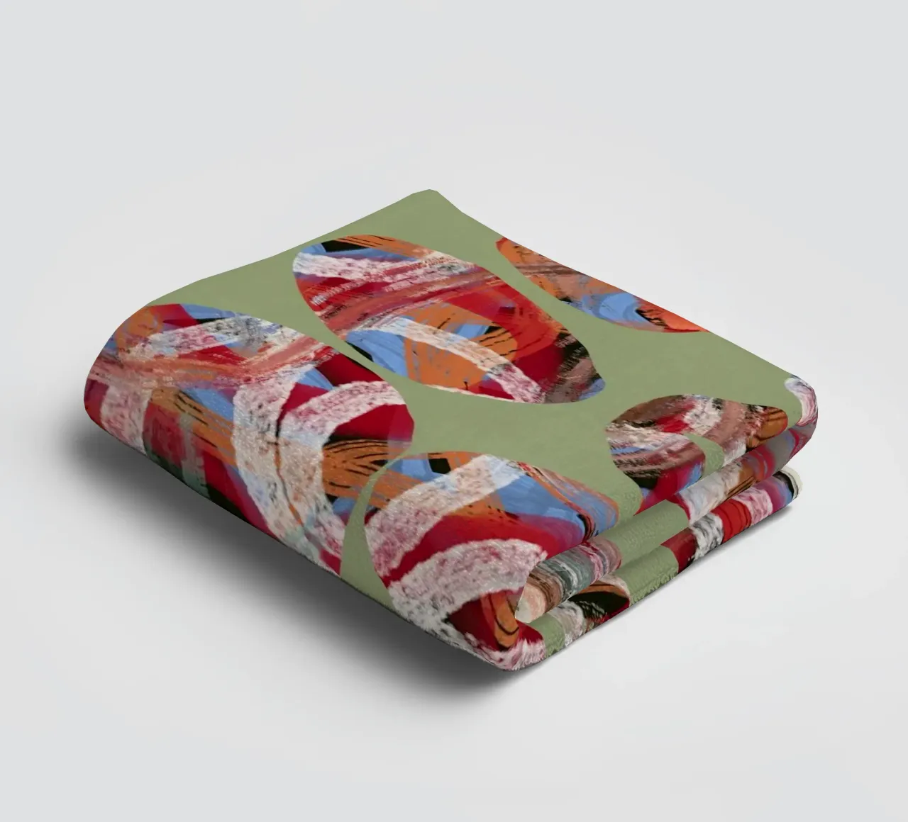 Chaos couleur grand abstrait serviette de bain de Little Dean