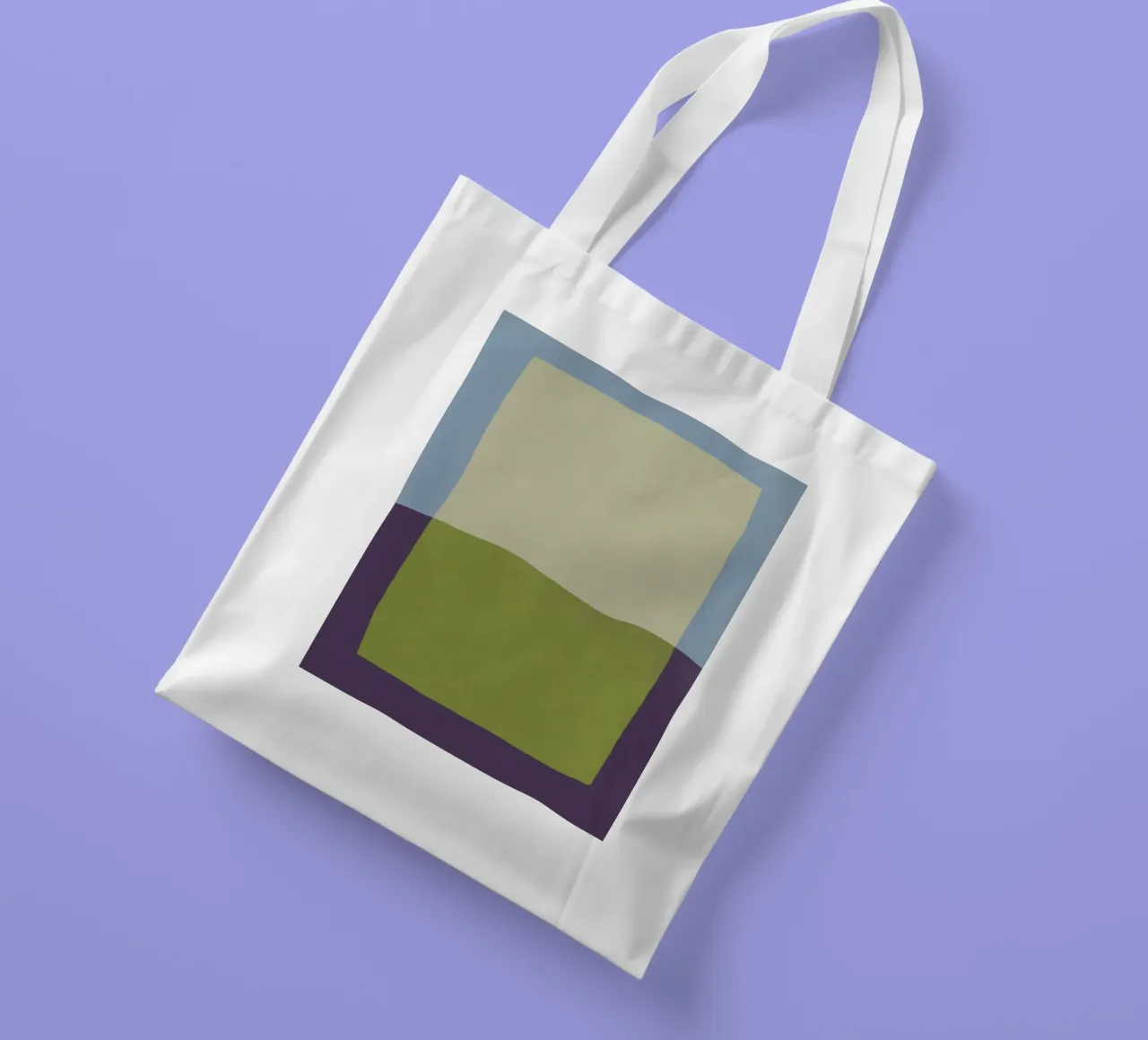 Sovrapposizione di colori design minimale 02 borsa in juta da Little Dean