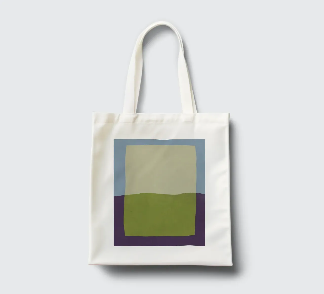 Sovrapposizione di colori design minimale 02 borsa in juta da Little Dean
