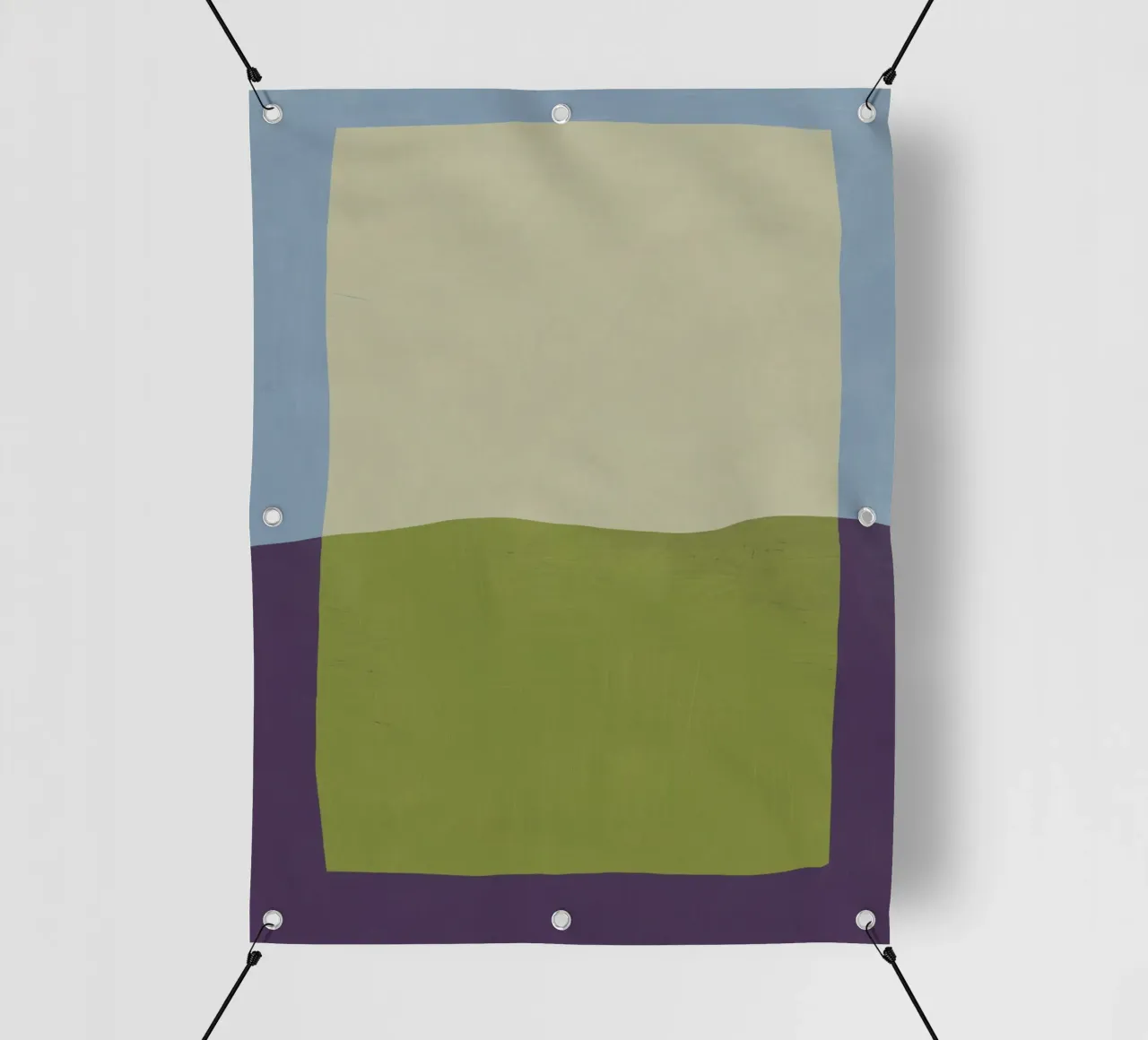 Sovrapposizione di colori design minimale 02 telo in pvc da Little Dean