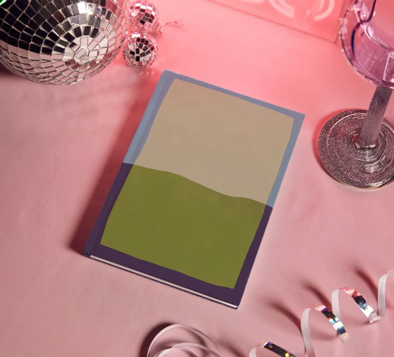 Overlay van kleuren minimaal ontwerp 02 notitieboek van Little Dean