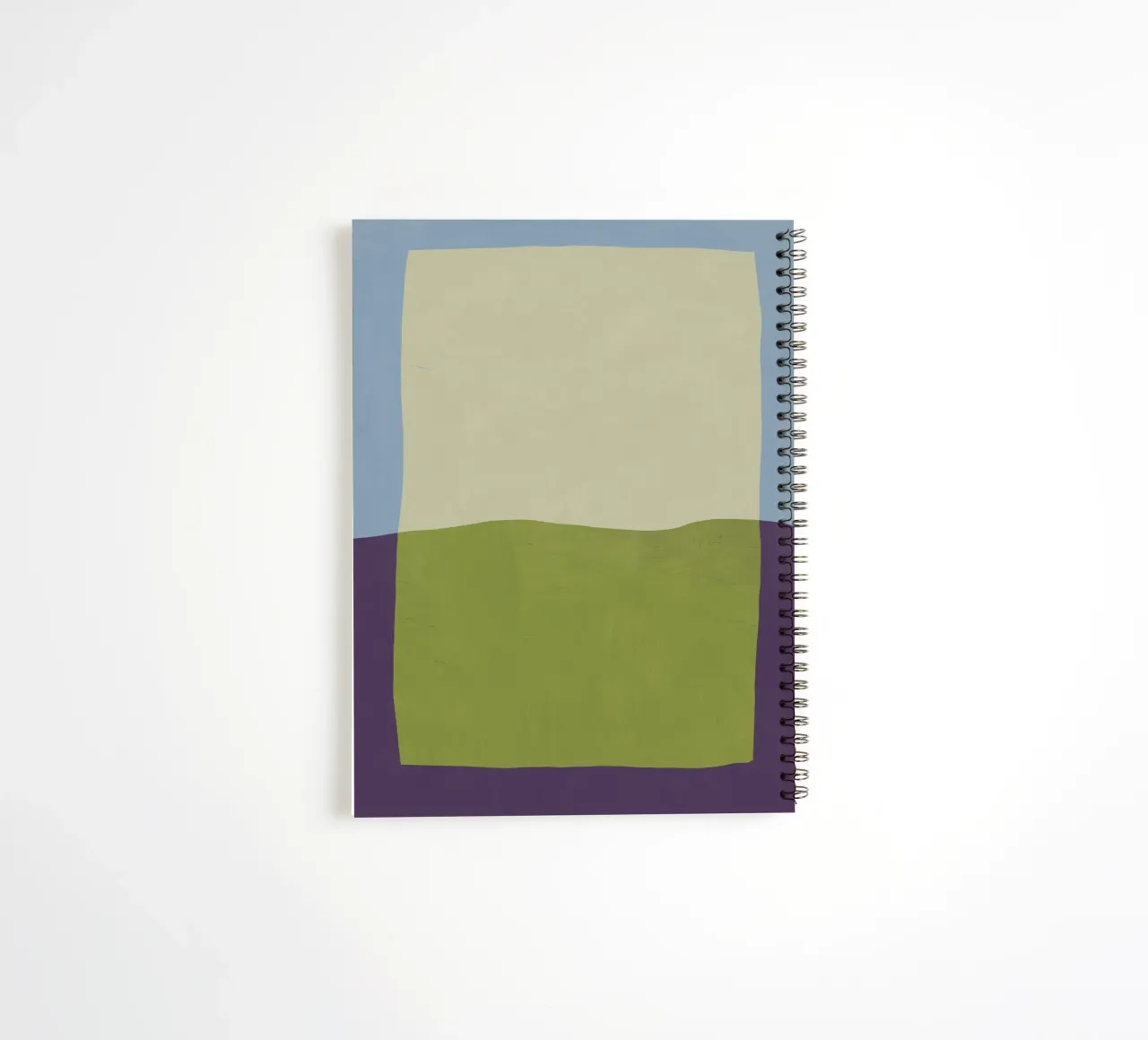 Overlay of colors minimal design 02 spiral notebook by Little Dean