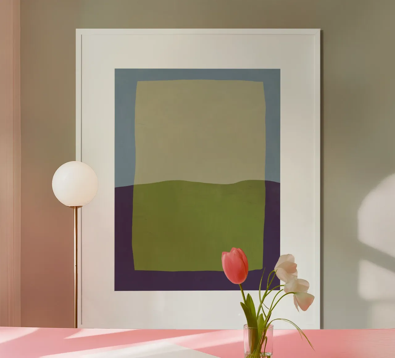 Sovrapposizione di colori design minimale 02 poster da Little Dean