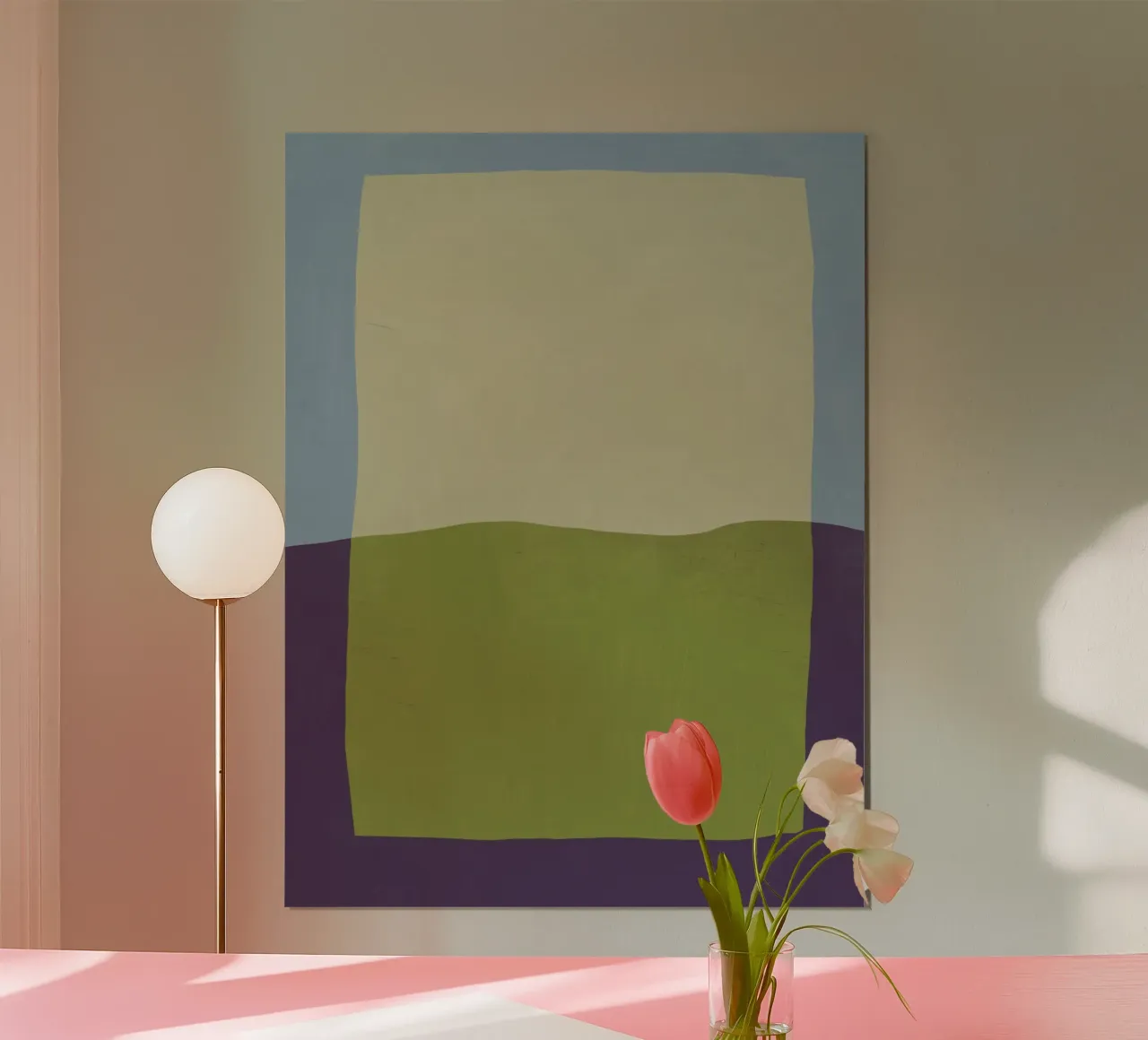 Sovrapposizione di colori design minimale 02 poster da Little Dean