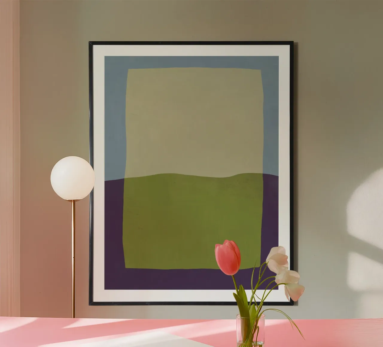 Sovrapposizione di colori design minimale 02 poster da Little Dean