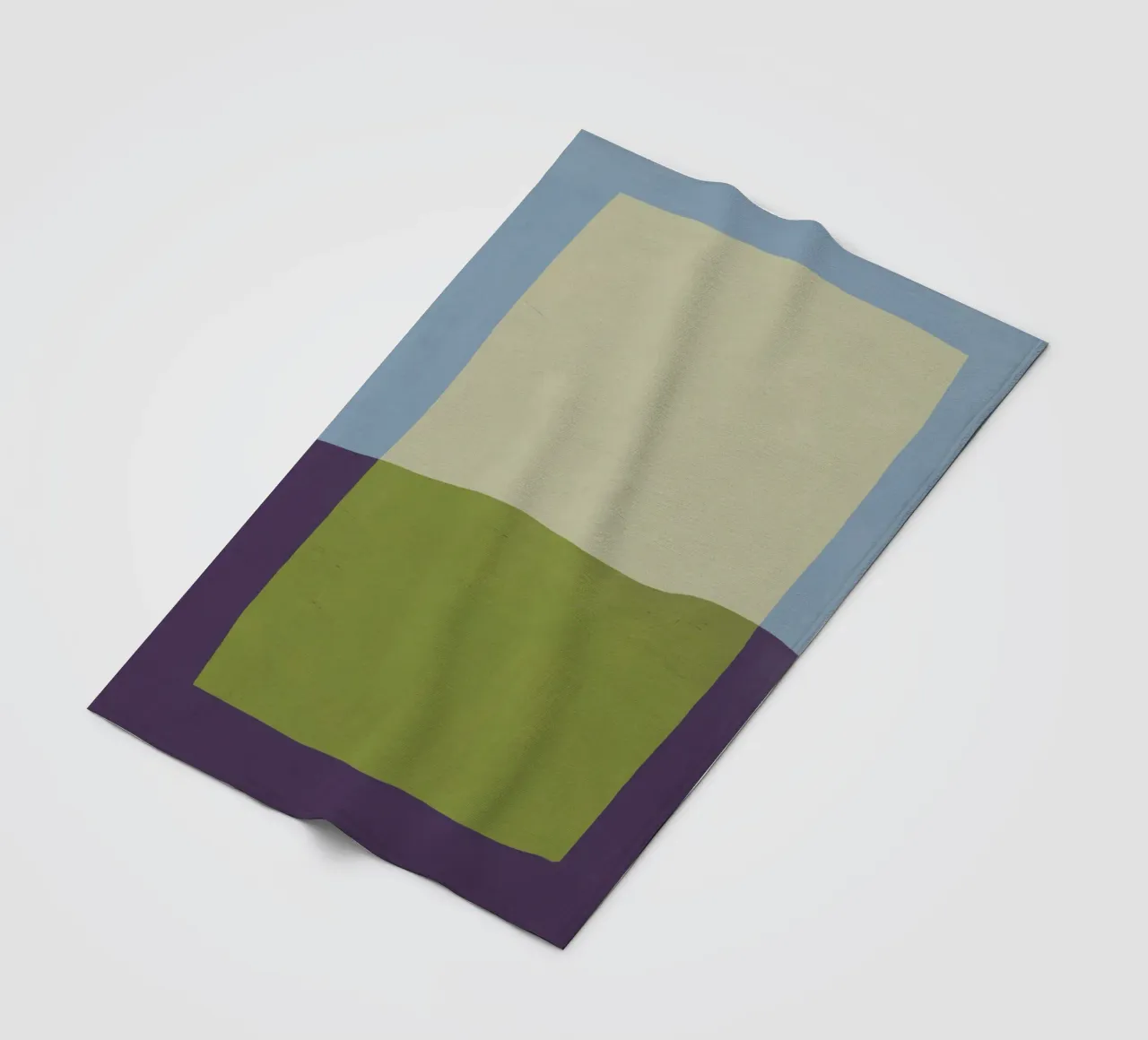 Sovrapposizione di colori design minimale 02 coperta in pile da Little Dean