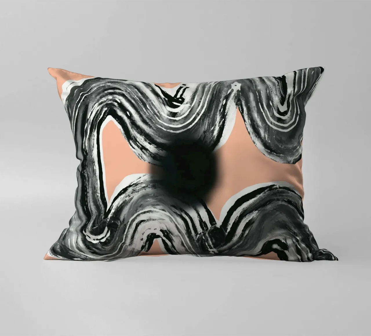 Linea Zen in nero rosa V3 cuscino da Little Dean