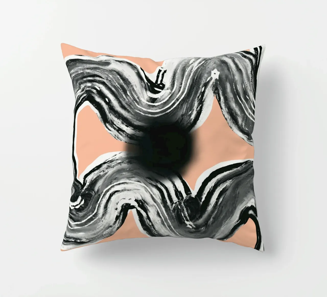 Linea Zen in nero rosa V3 cuscino da Little Dean