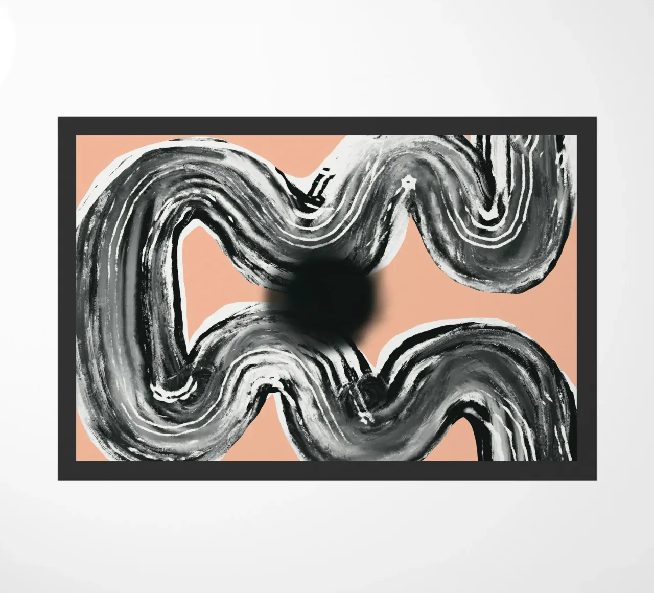 Linea Zen in nero rosa V3 zerbino da Little Dean