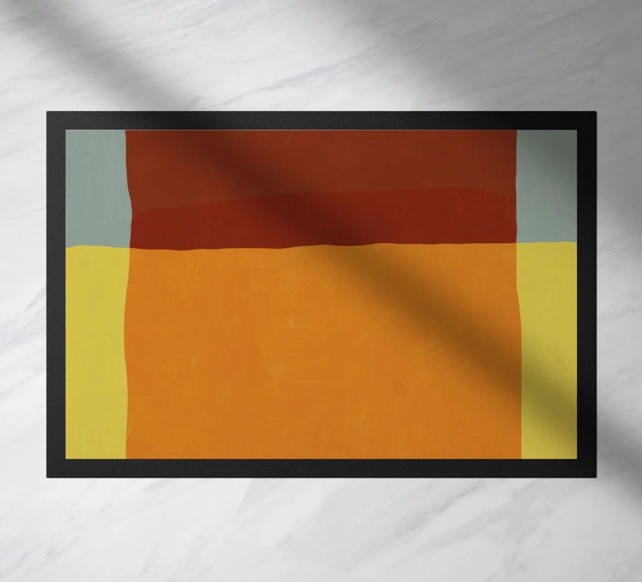 Sovrapposizione di colori design minimale zerbino da Little Dean