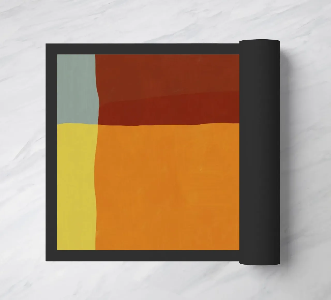 Sovrapposizione di colori design minimale zerbino da Little Dean