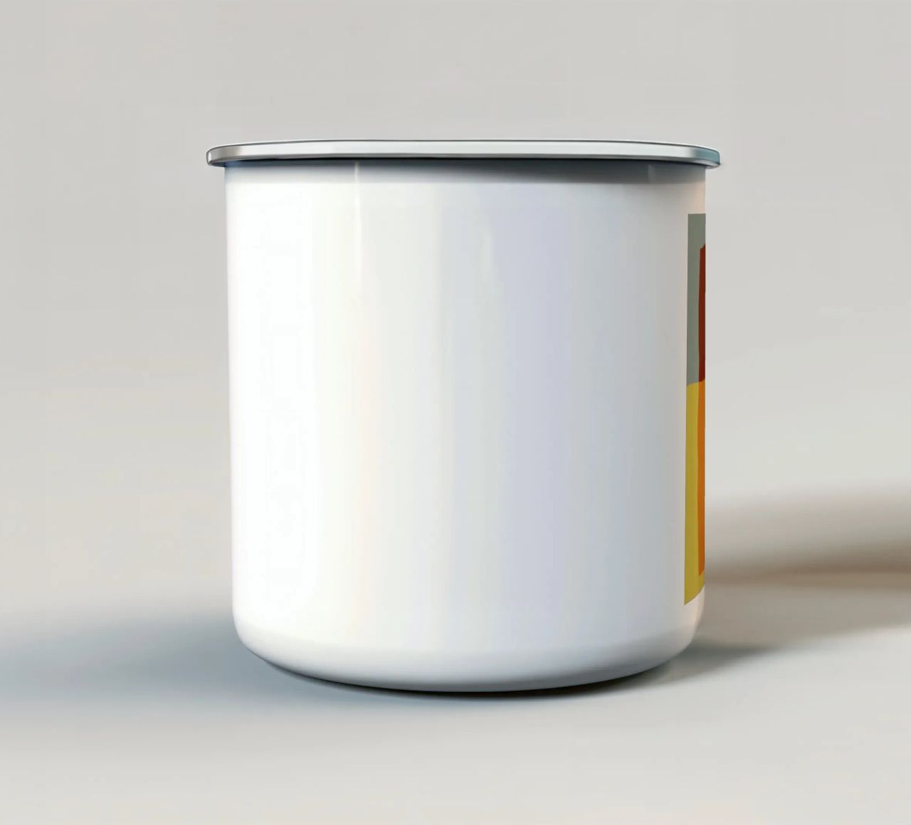 Sovrapposizione di colori design minimale tazza in smalto da Little Dean