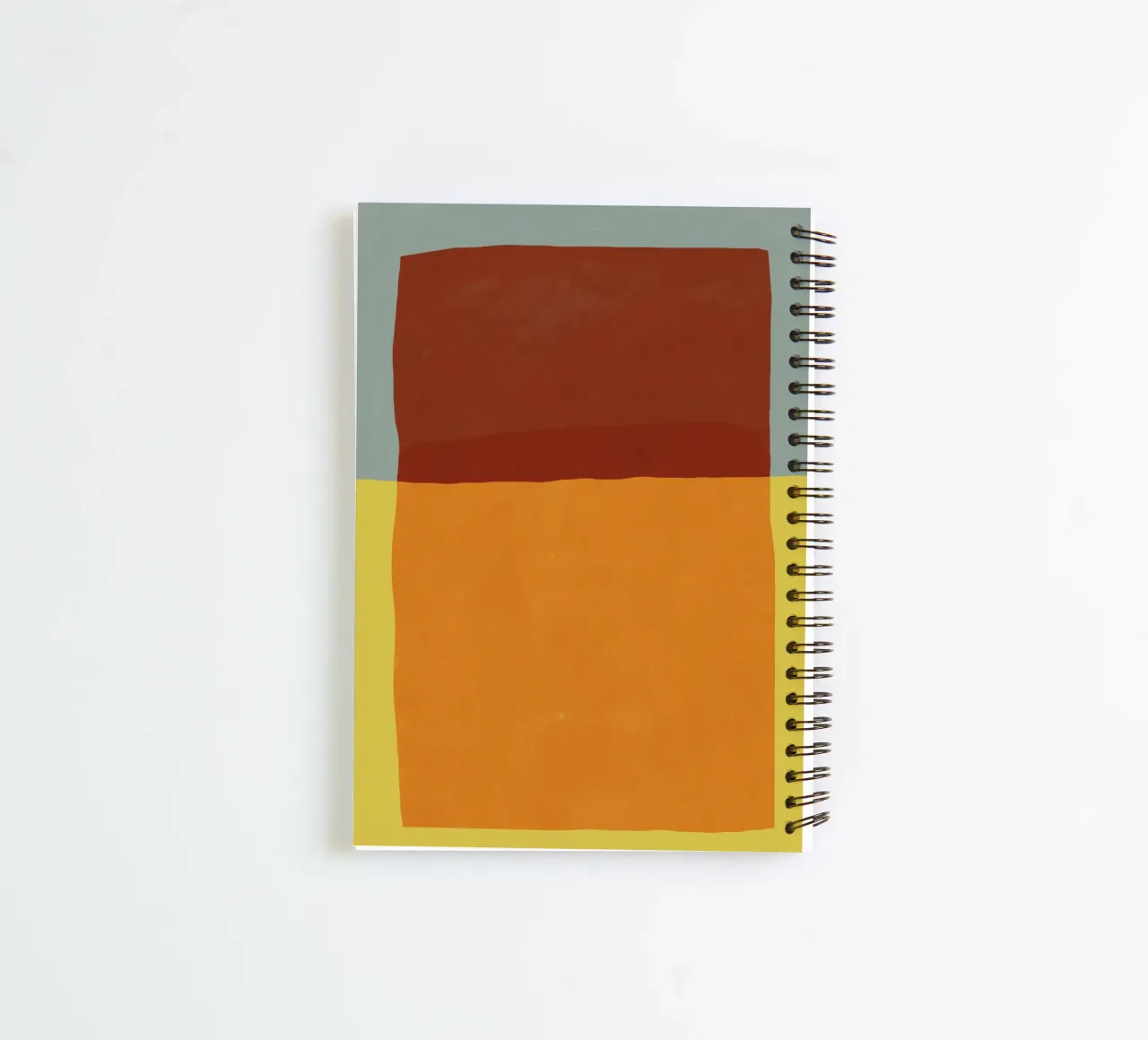 Overlay of colors minimal design spiral notebook by Little Dean