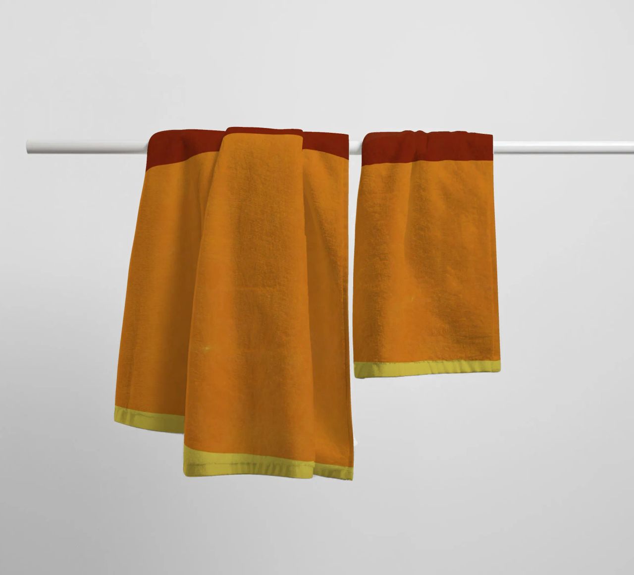 Overlay of colors minimal design towel by Little Dean