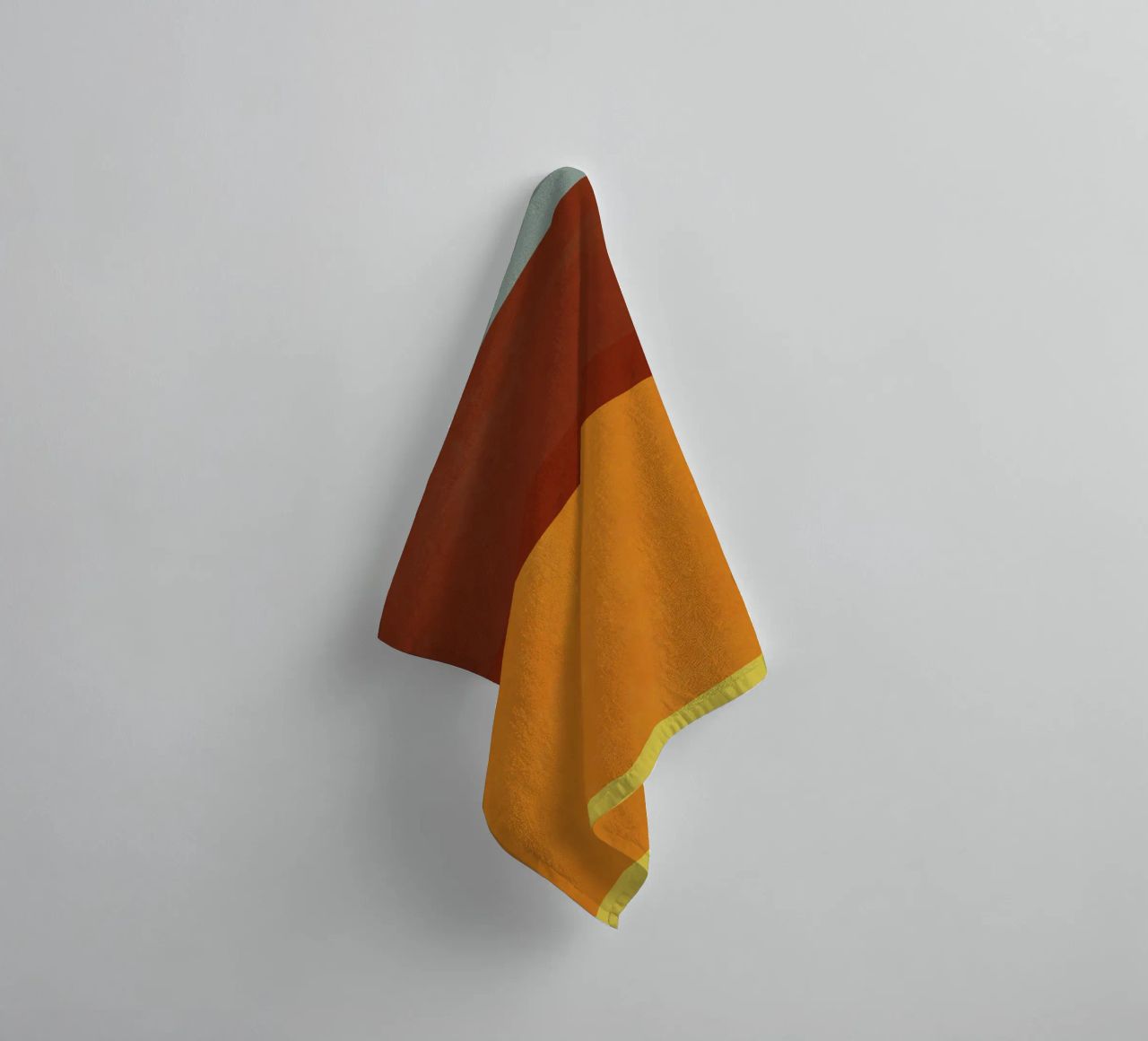 Overlay of colors minimal design towel by Little Dean