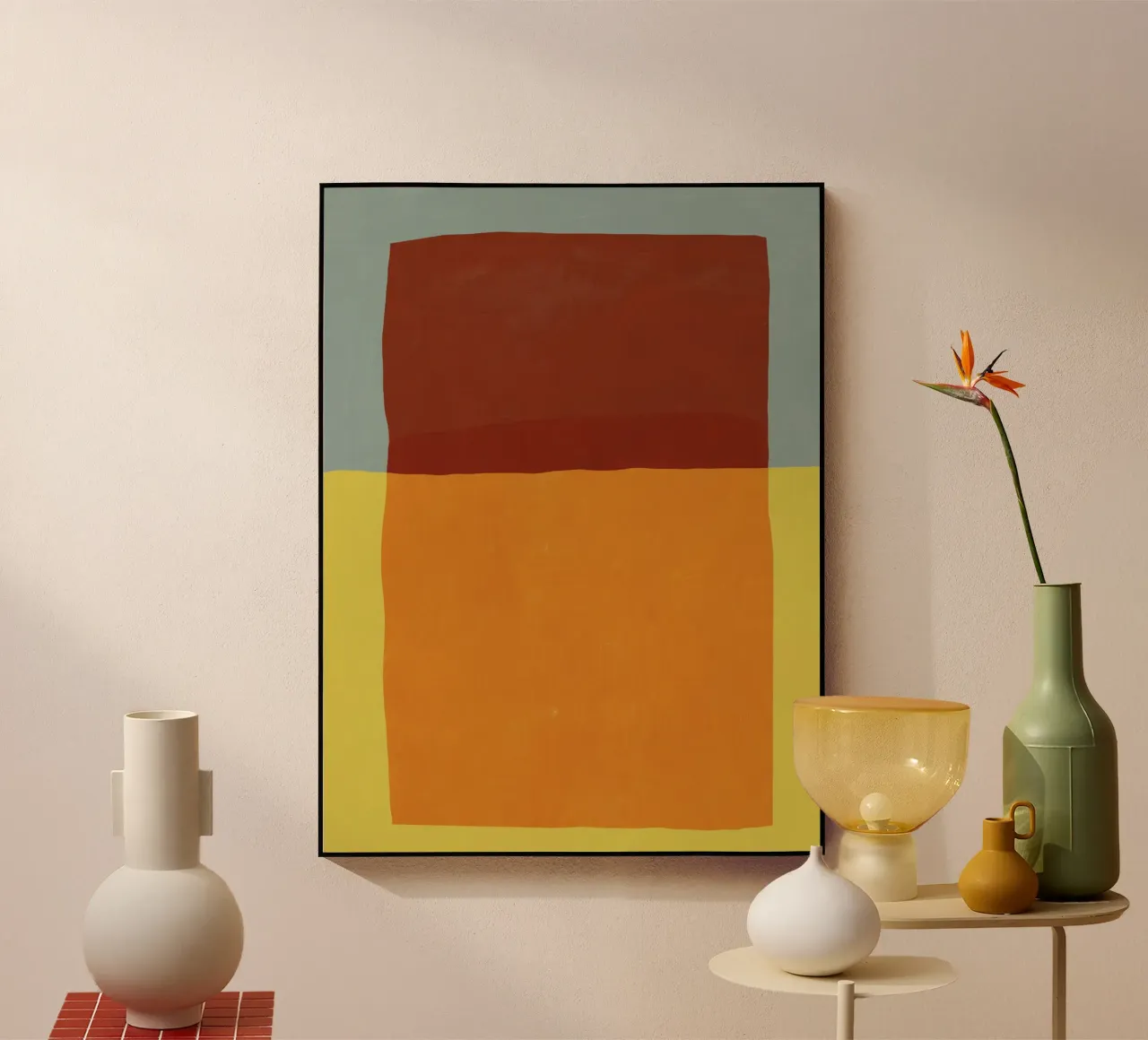Superposition de couleurs design minimal plexiglas de Little Dean