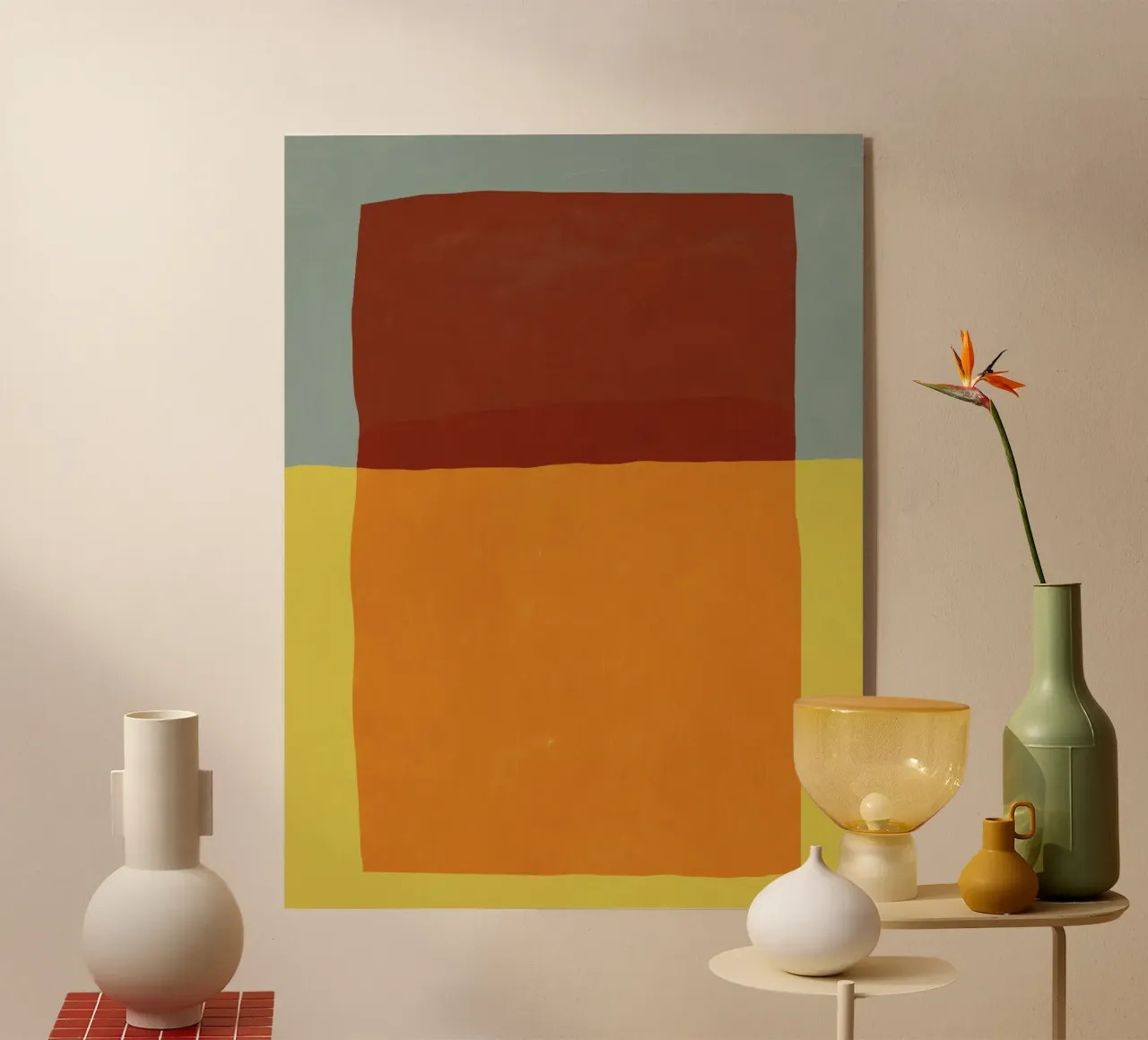 Sovrapposizione di colori design minimale plexiglass da Little Dean