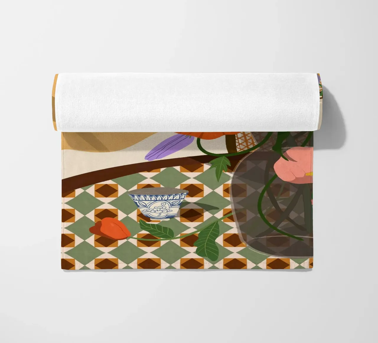 Flower Arrangment beach towel by Arty Guava