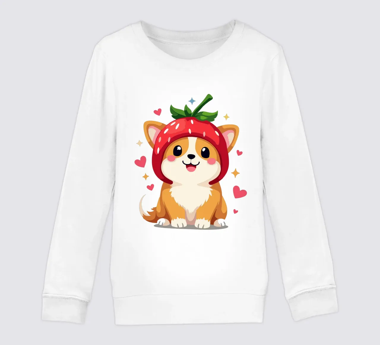 Dolcezza Corgi alla fragola felpa bambino da artdesign1985