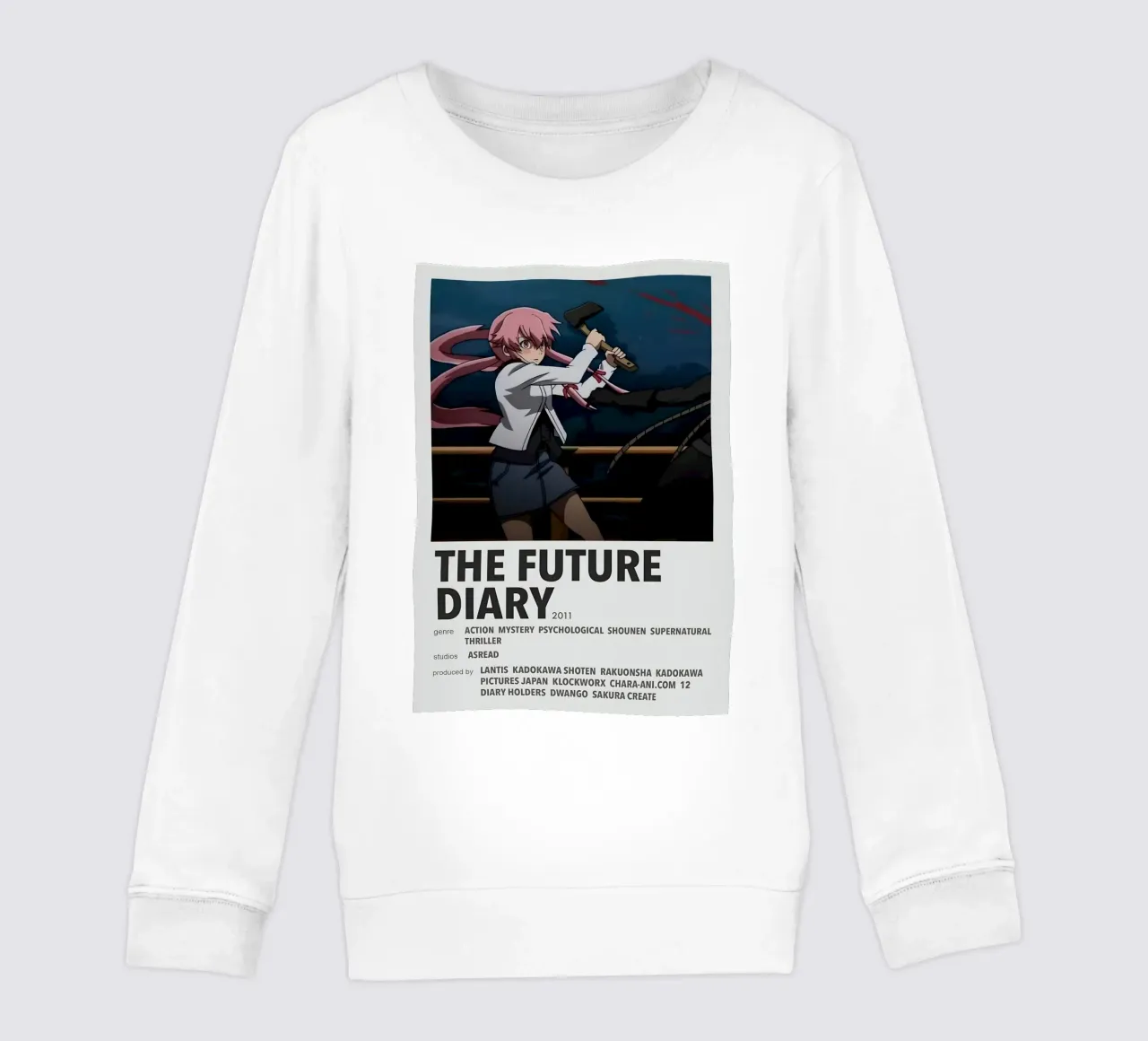 THE FUTURE DIARY 2011 felpa bambino da Totoya