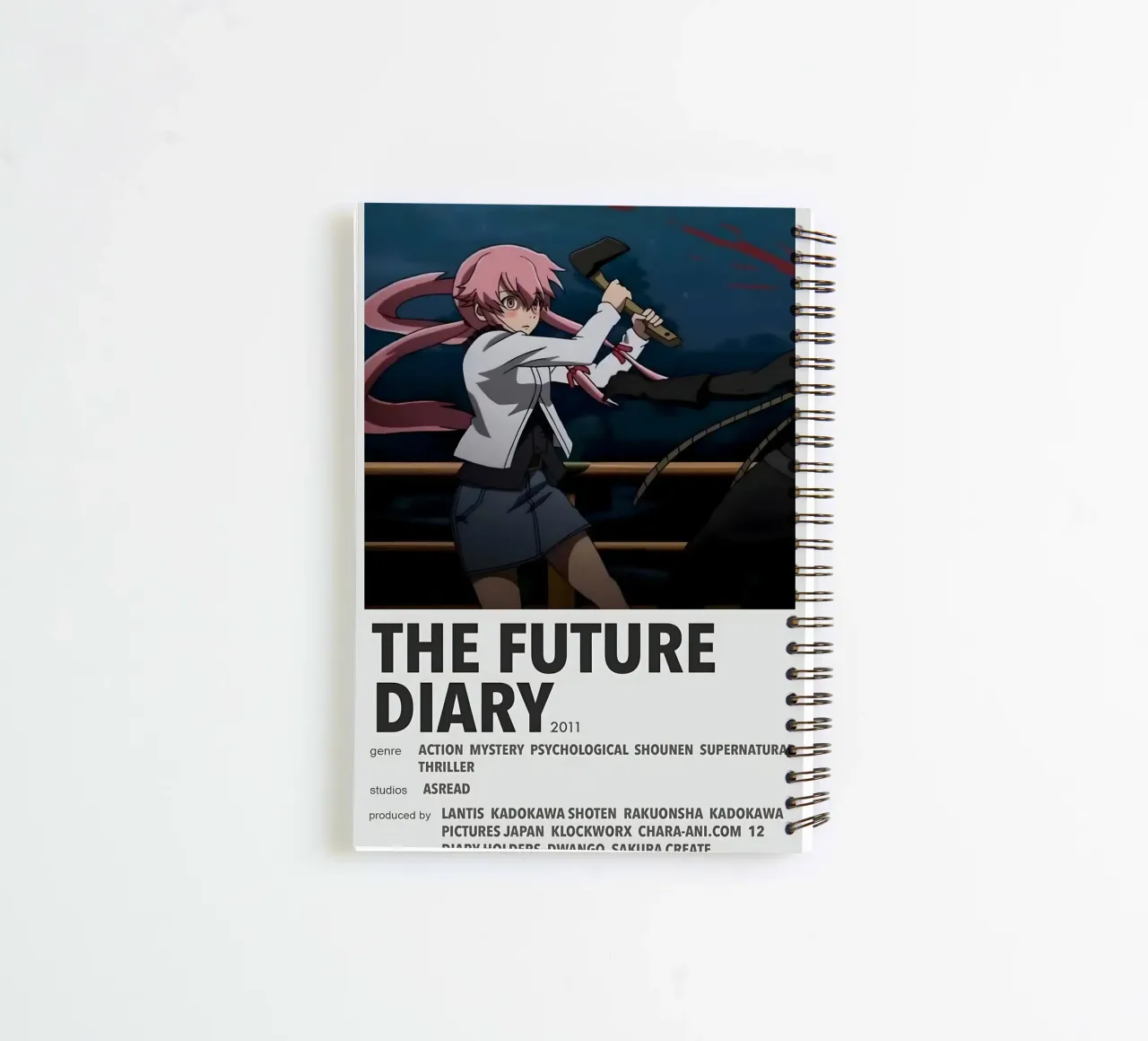 THE FUTURE DIARY 2011 spiral notebook by Totoya