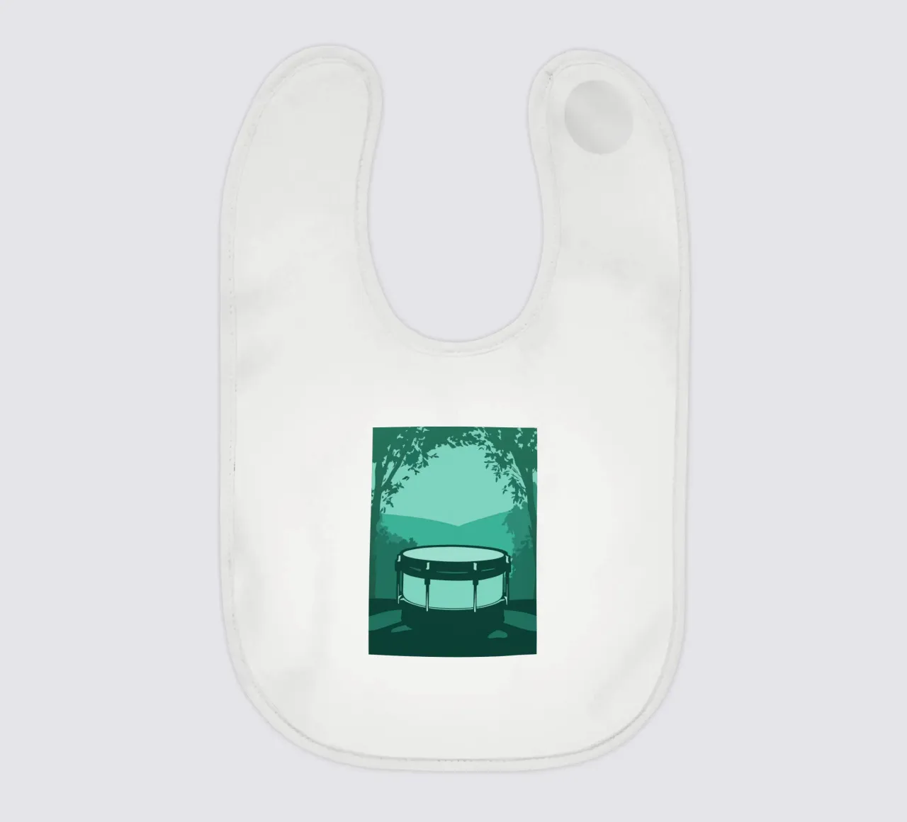 Enkele trommel baby slabbetje van MUSIC EDITION