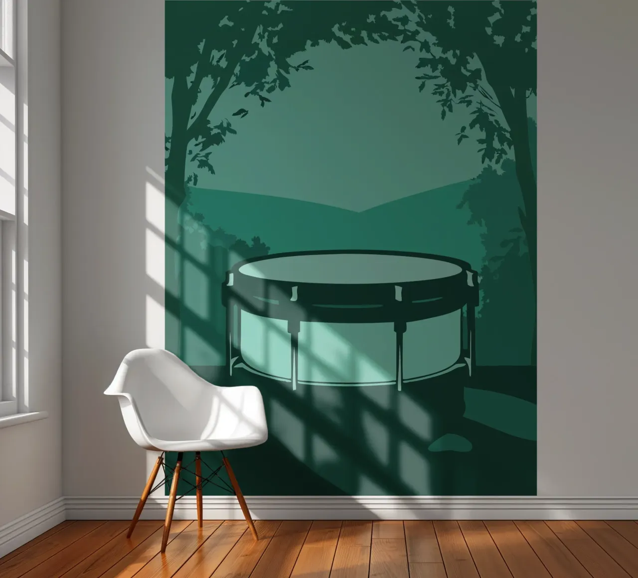 Enkele trommel fotobehang van MUSIC EDITION