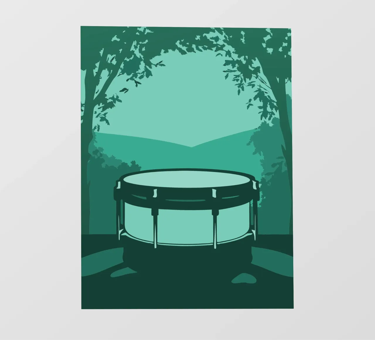 Enkele trommel fotobehang van MUSIC EDITION