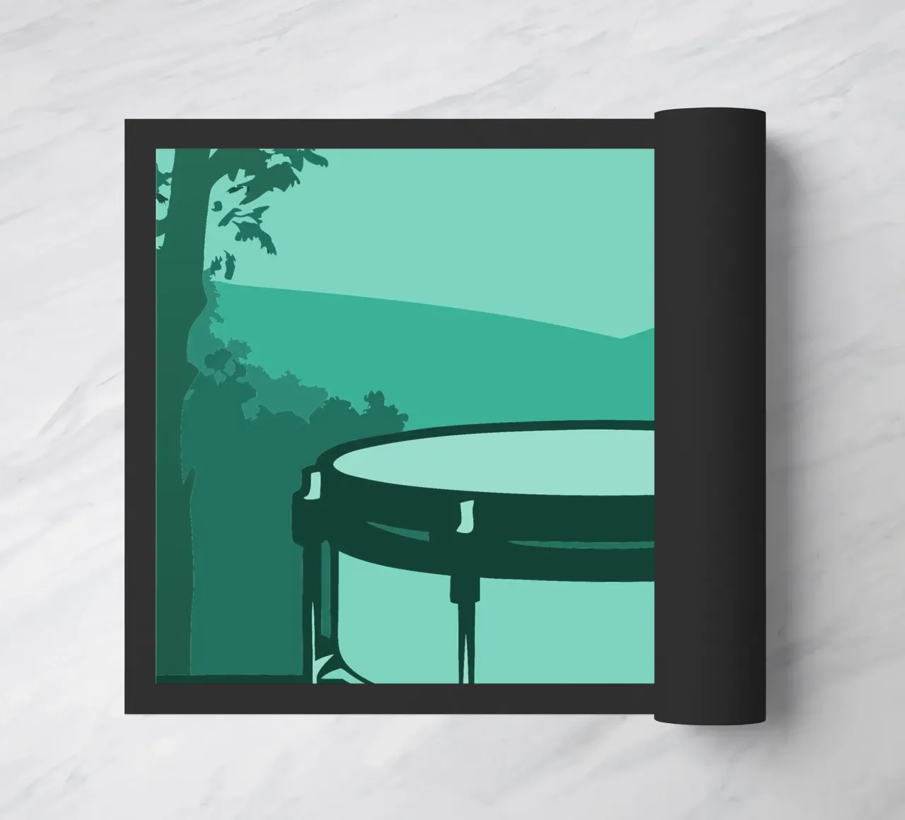 Single Drum doormat by MUSIC EDITION