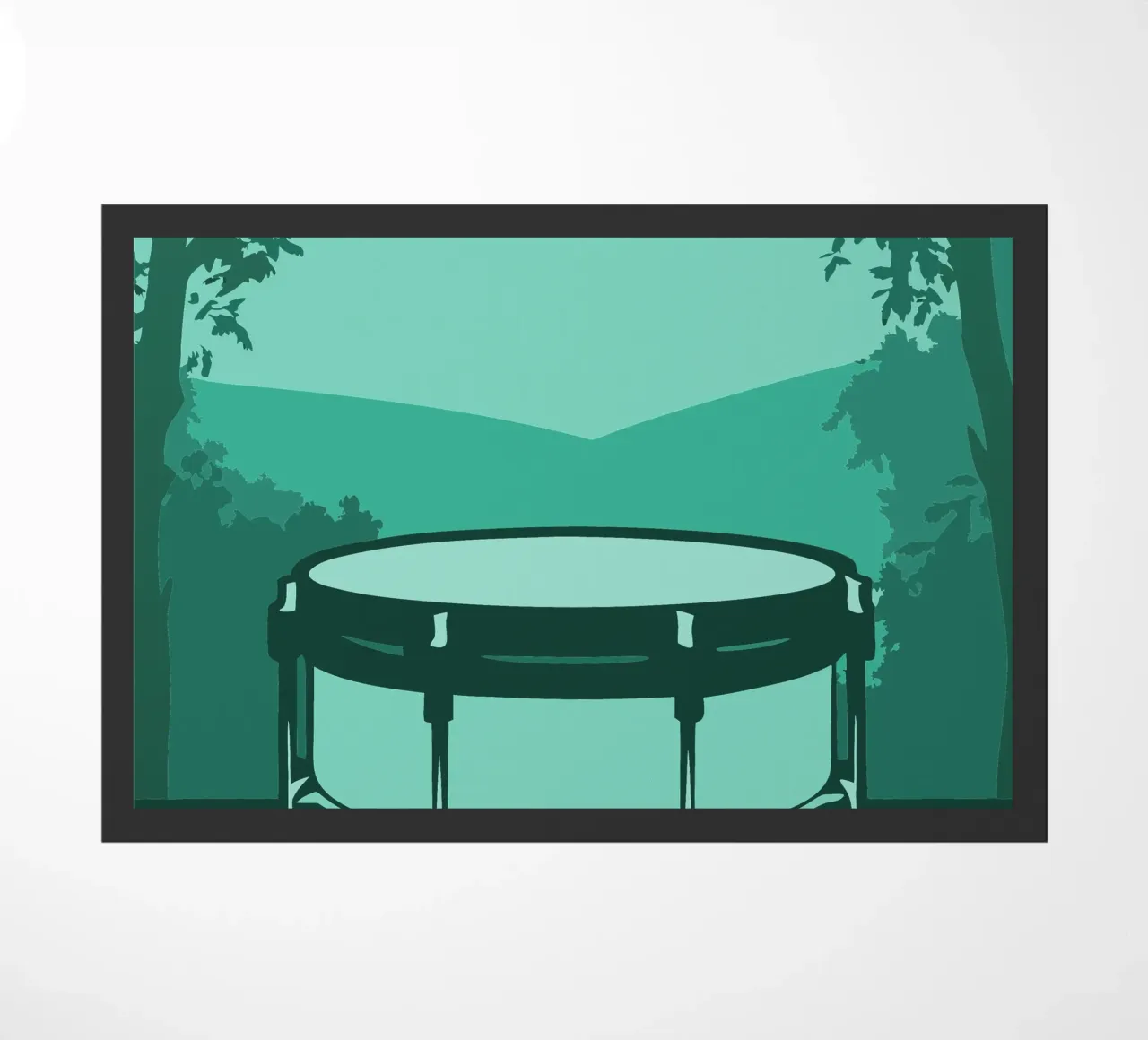 Single Drum doormat by MUSIC EDITION