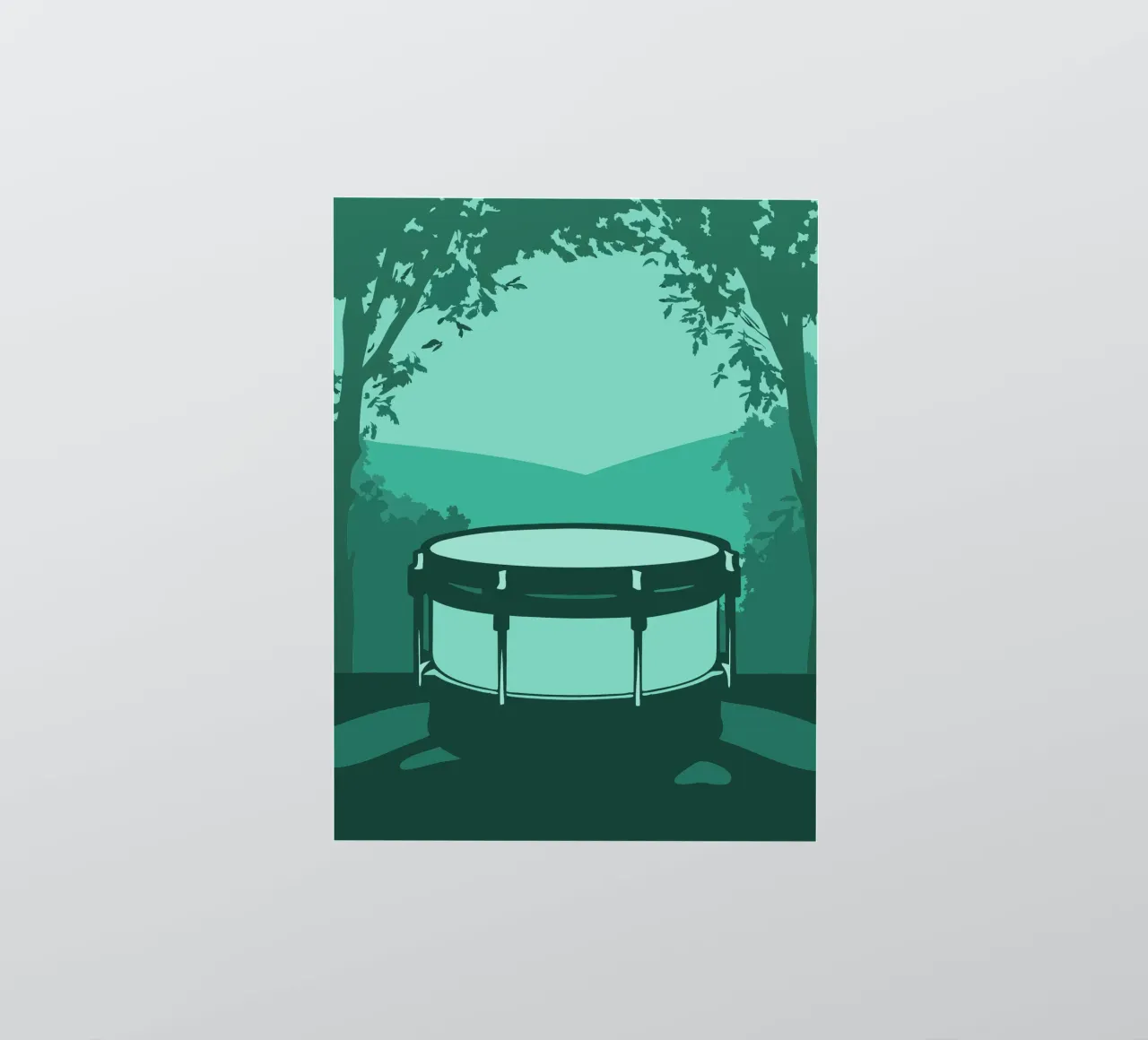 Tambor simple pegatina de MUSIC EDITION
