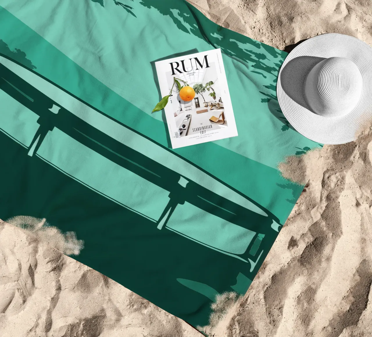 Single Drum beach towel by MUSIC EDITION