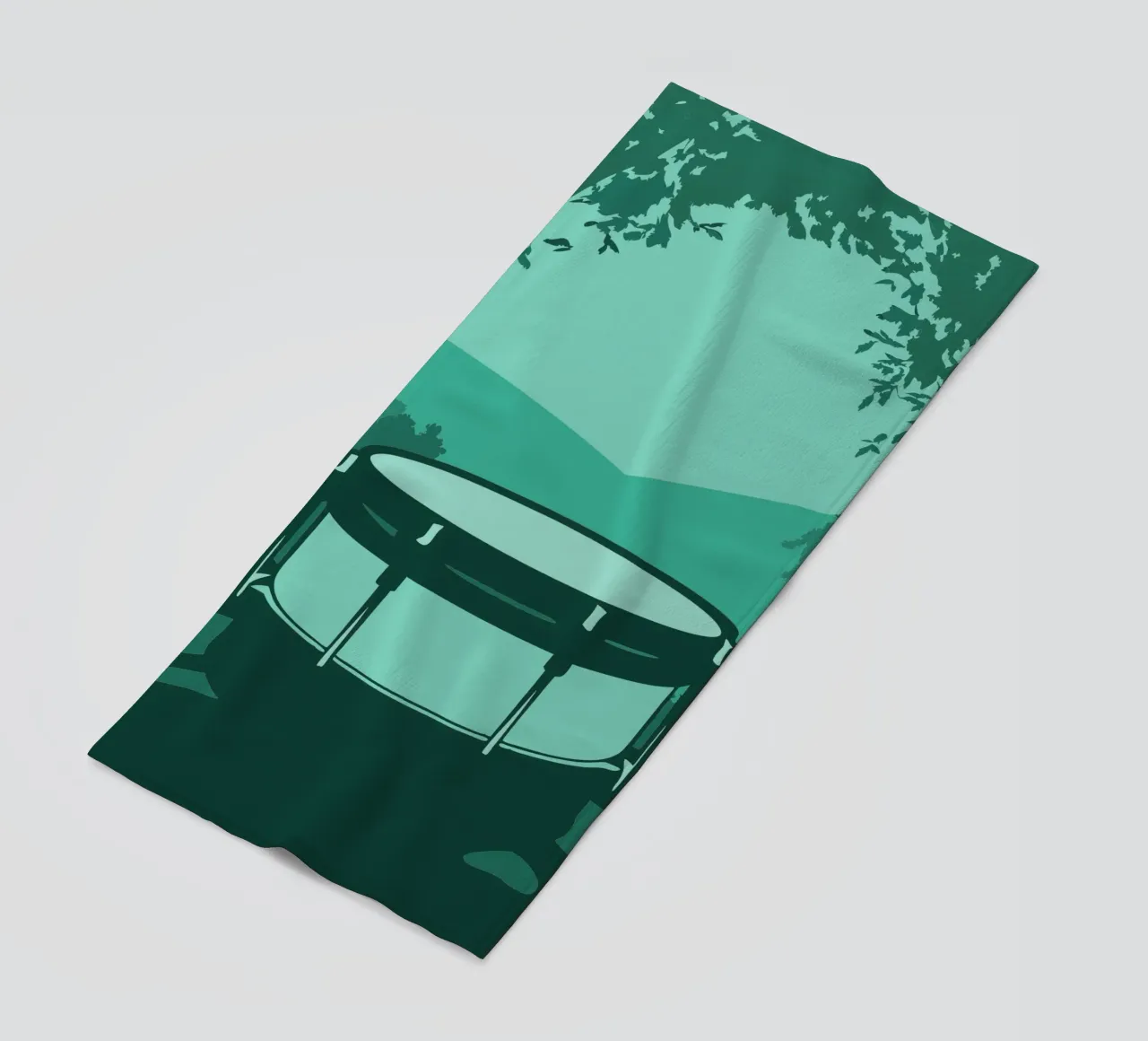 Single Drum beach towel by MUSIC EDITION