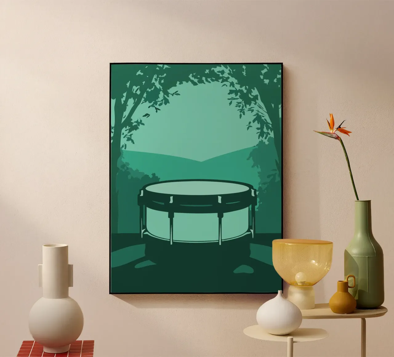 Single Drum plexiglas de MUSIC EDITION