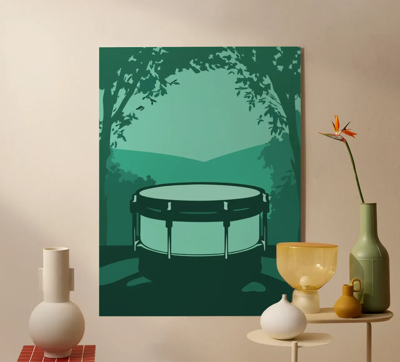 Single Drum plexiglas de MUSIC EDITION