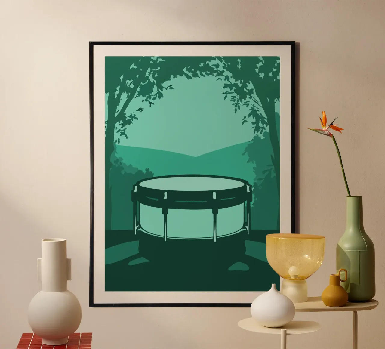 Single Drum poster by MUSIC EDITION
