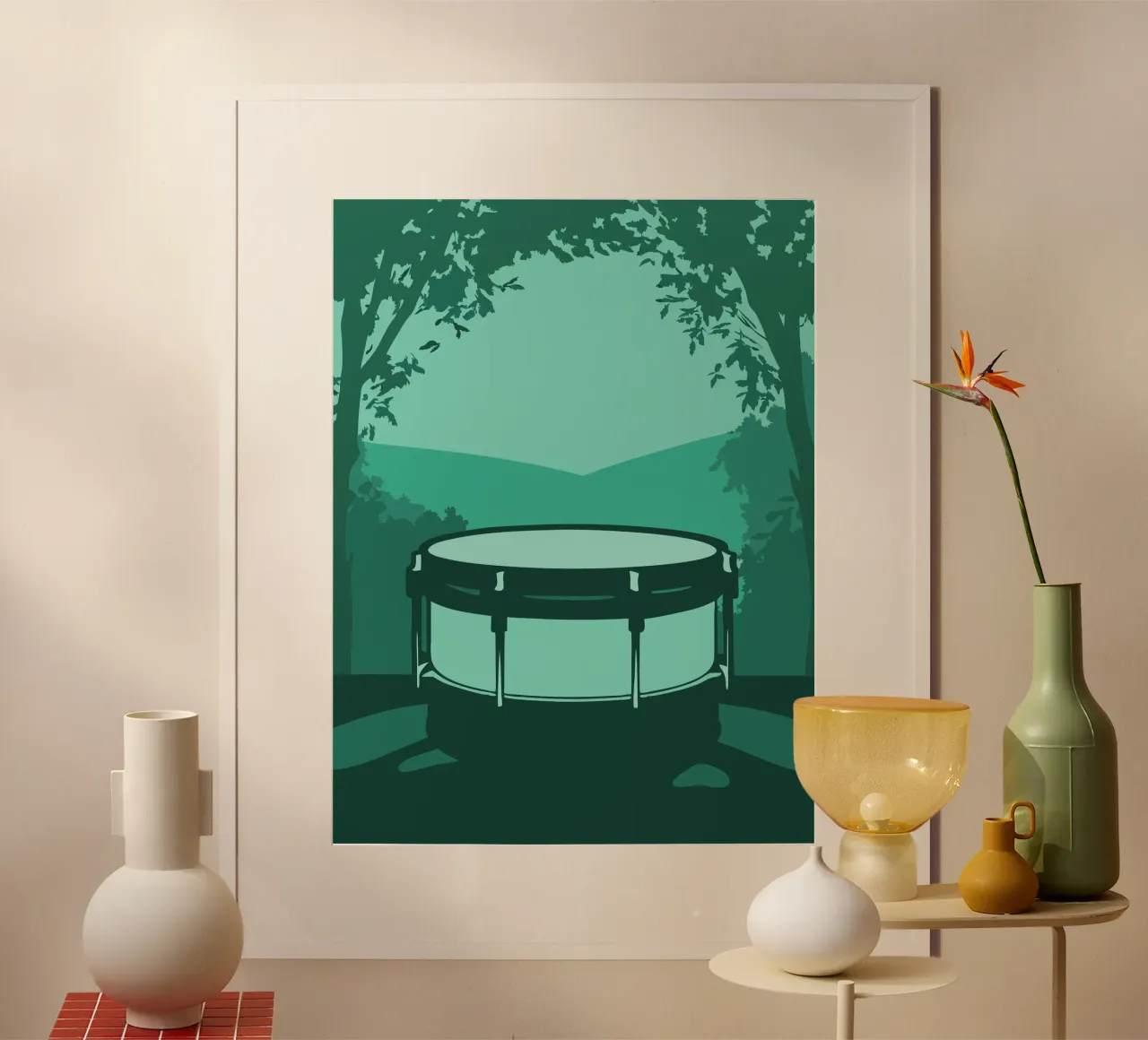 Single Drum poster by MUSIC EDITION