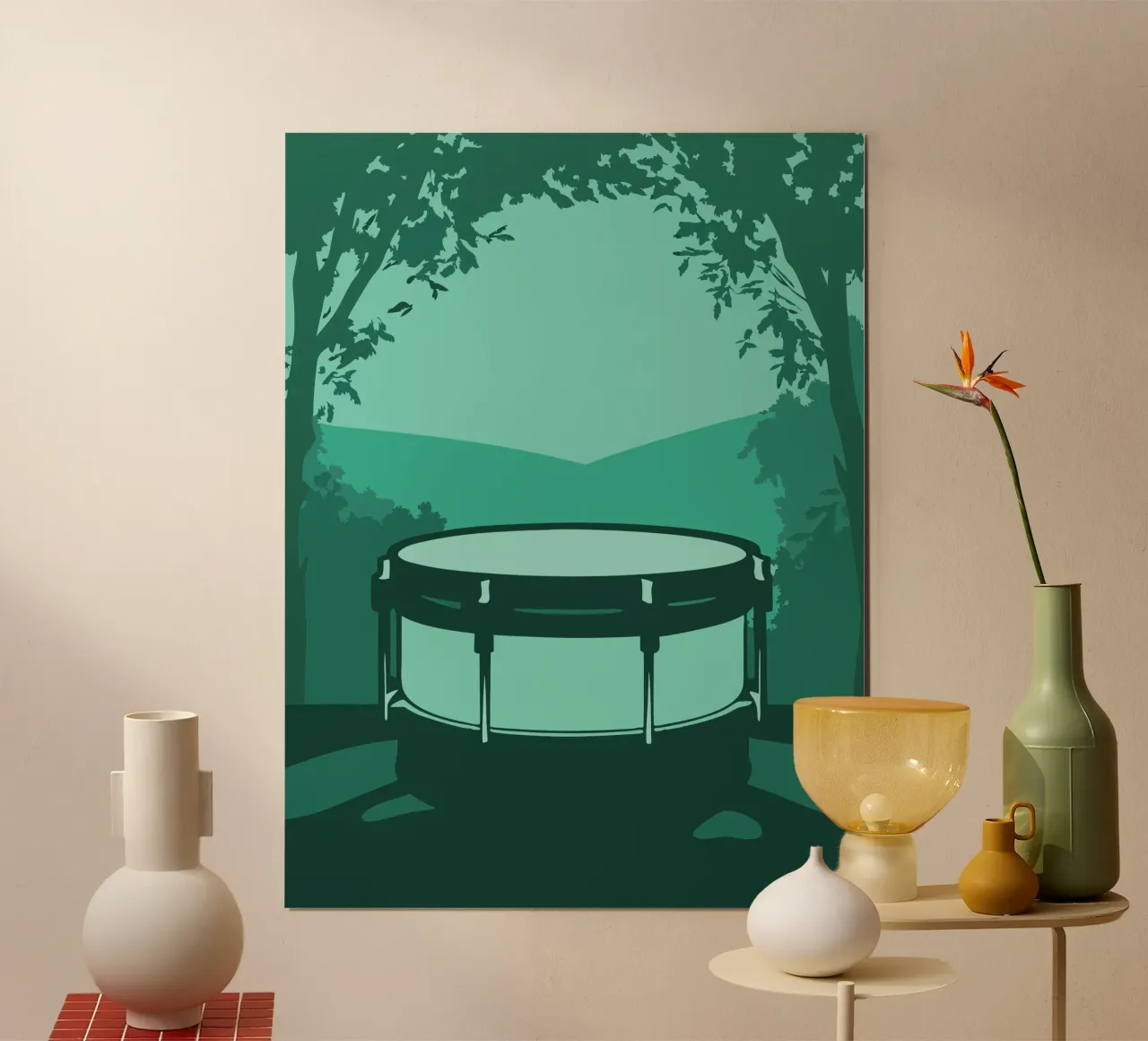 Single Drum poster by MUSIC EDITION