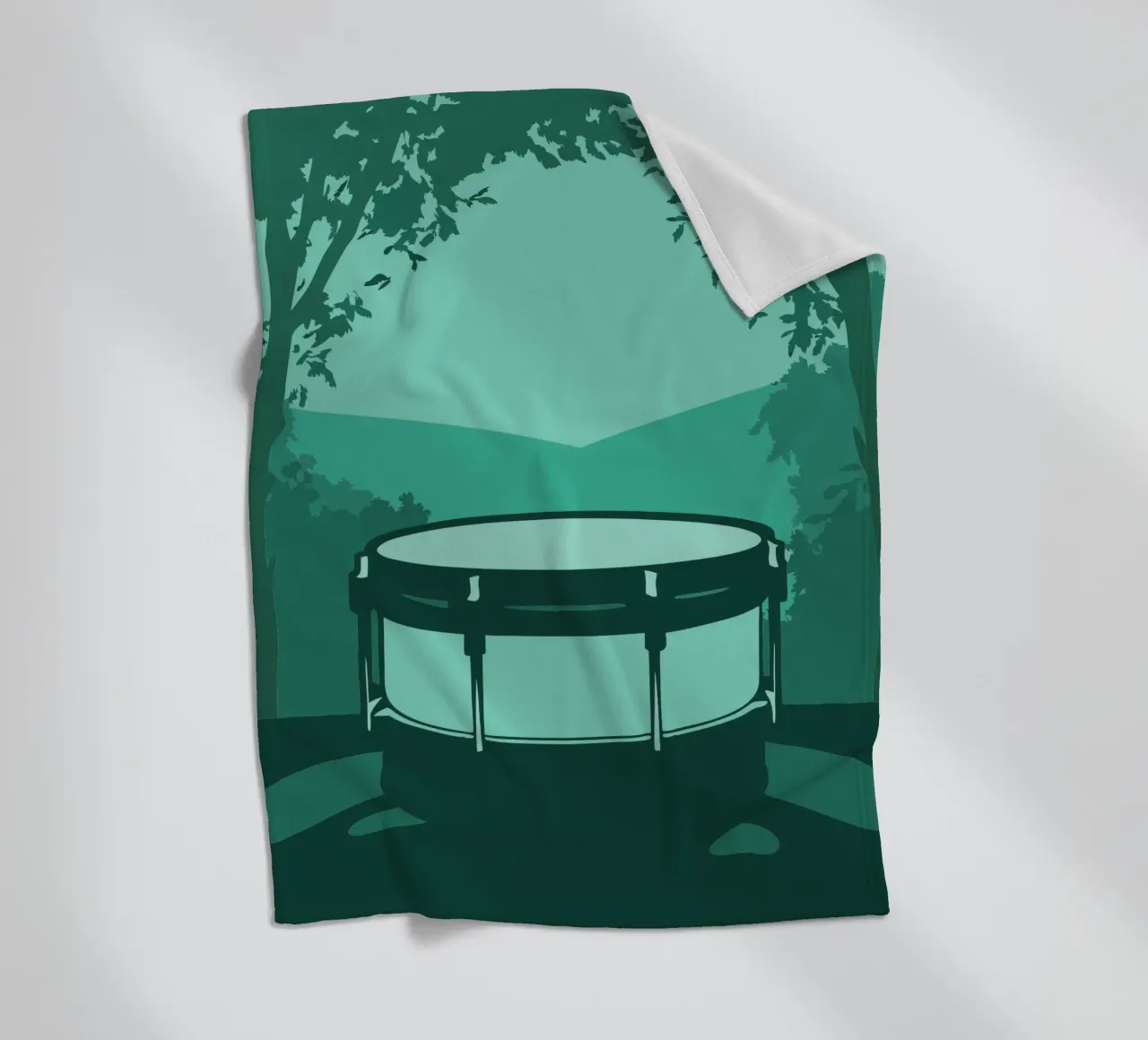 Single Drum Fleecedecke von MUSIC EDITION