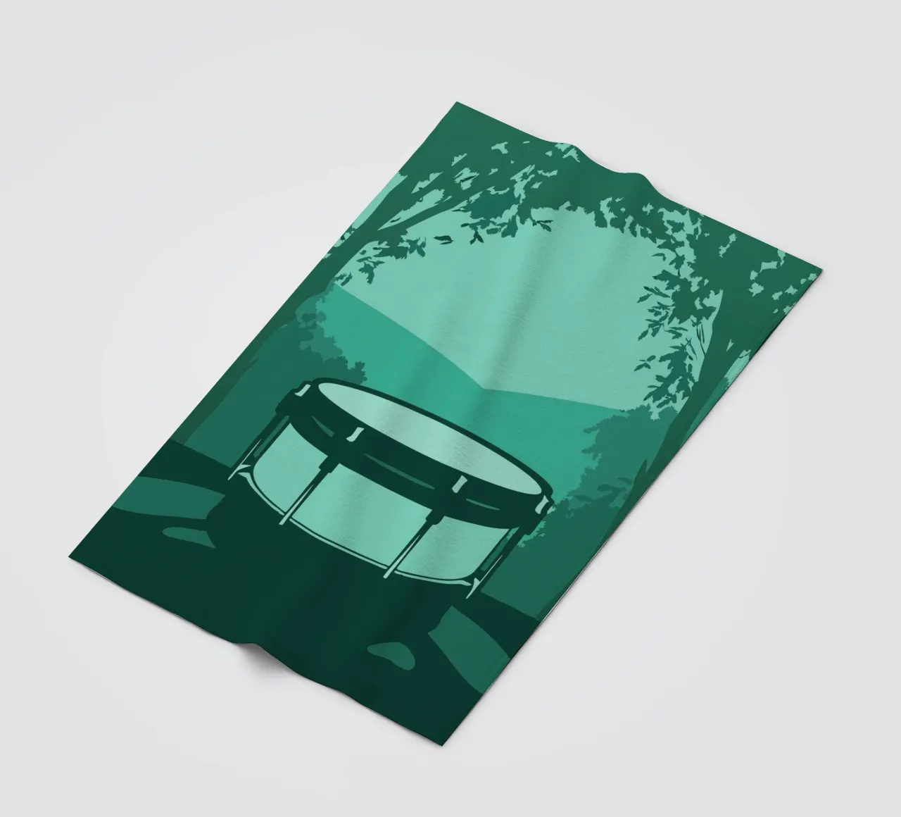 Single Drum Fleecedecke von MUSIC EDITION