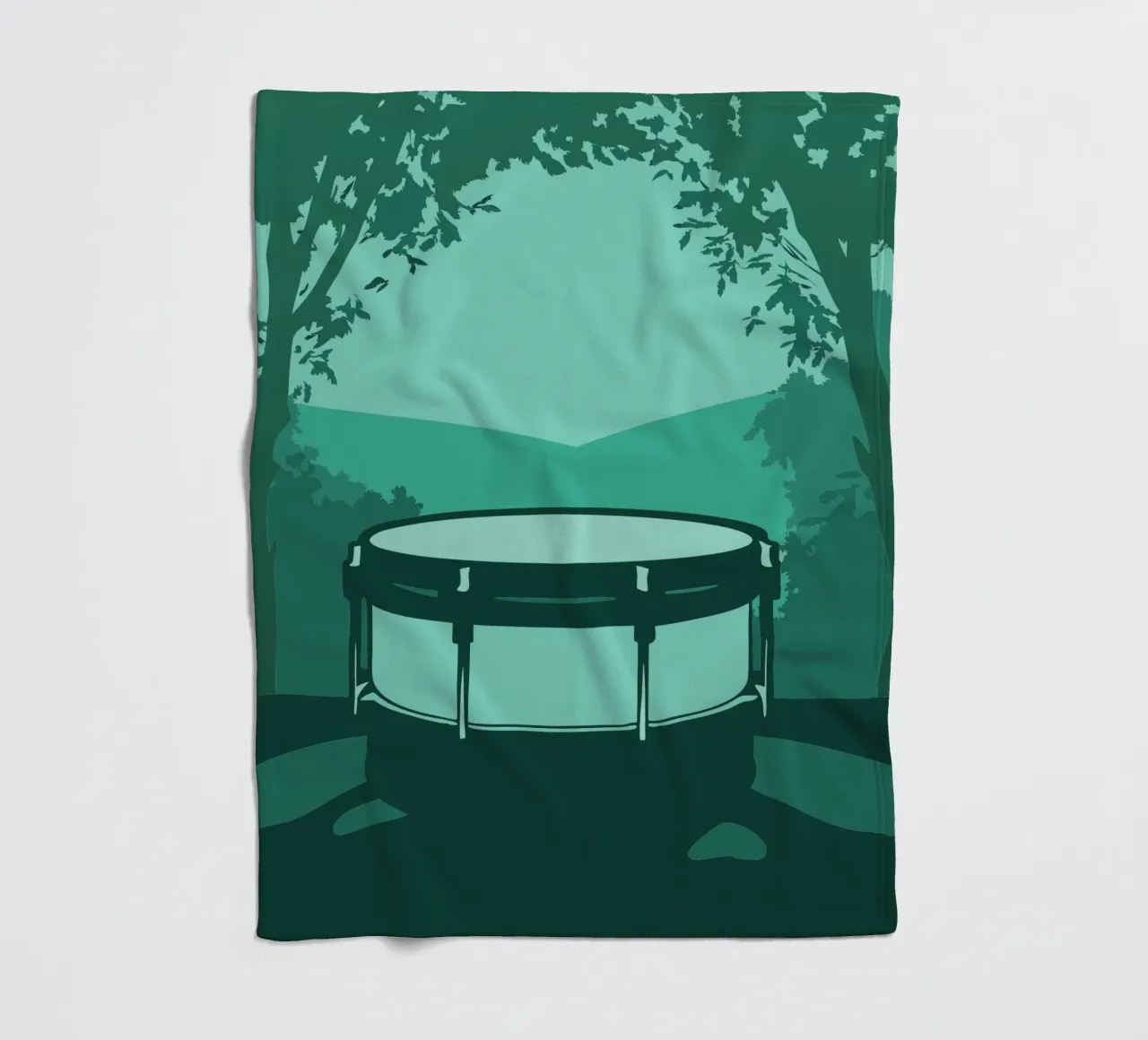 Single Drum Fleecedecke von MUSIC EDITION